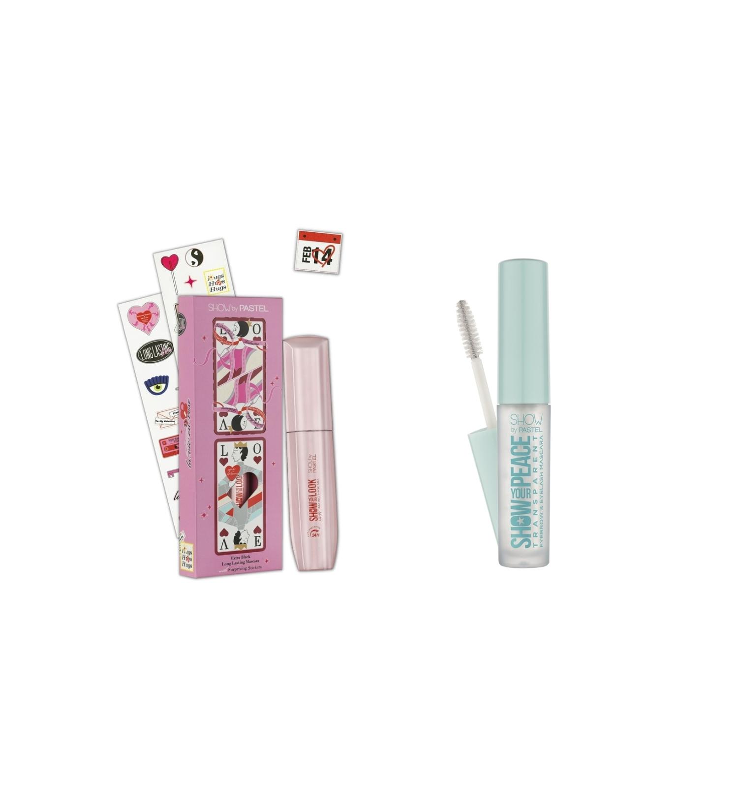 Show by Pastel Show Your Look 24h Long Lasting Volume Mascara + Transparent Eyebrow and Eyelash Mascara