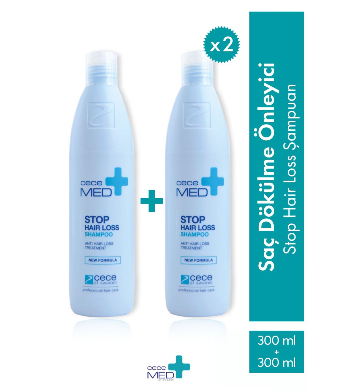 CECEMED Anti Hair Loss Shampoo Stop Hair Loss Shampoo 300 Ml 2 Pieces 59075065340062 - Buy Online on GoSupps.com