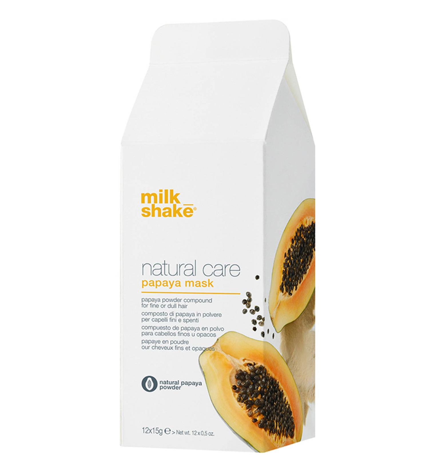 Milkshake Restructuring Hair Mask for Fine and Dull Hair - Papaya Mask 12 X 15 g 8032274056850