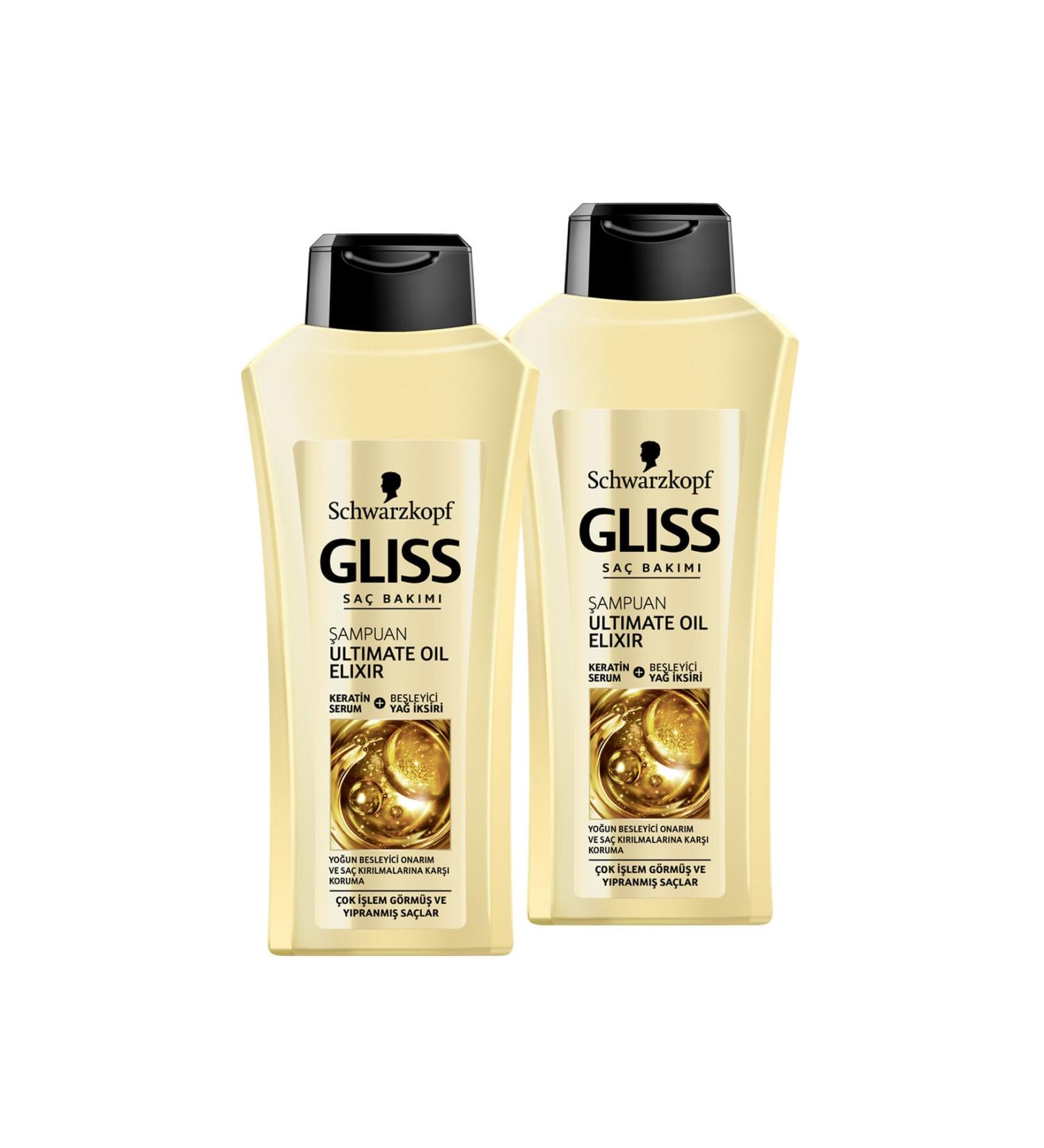 Gliss Ultimate Oil Elixir Shampoo 525 ml X 2 Pieces