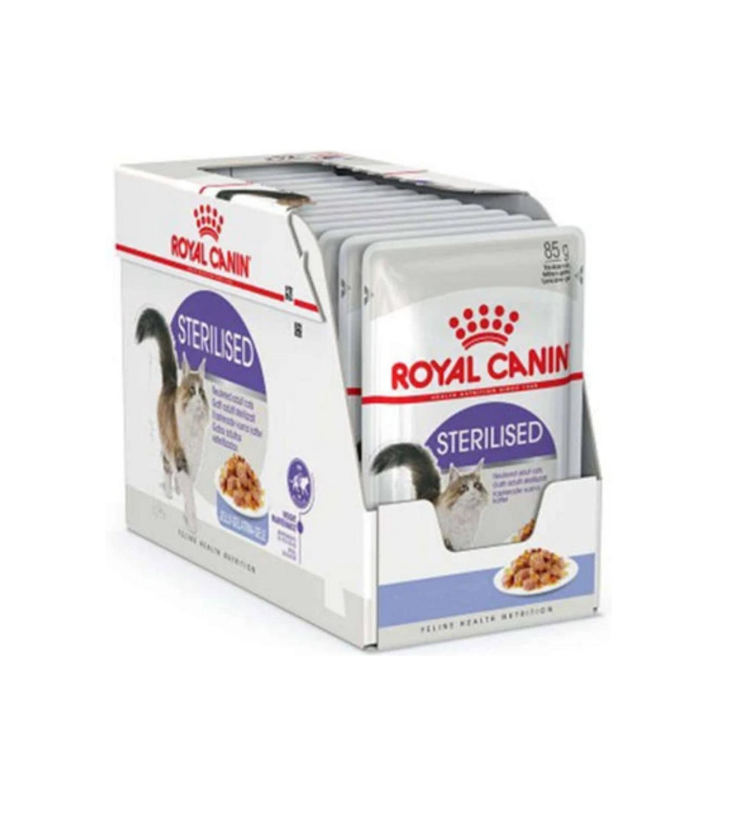 Royal Canin Sterilized Wet Cat Food (Grains in Sauce) 85 Gr X 12 Pieces
