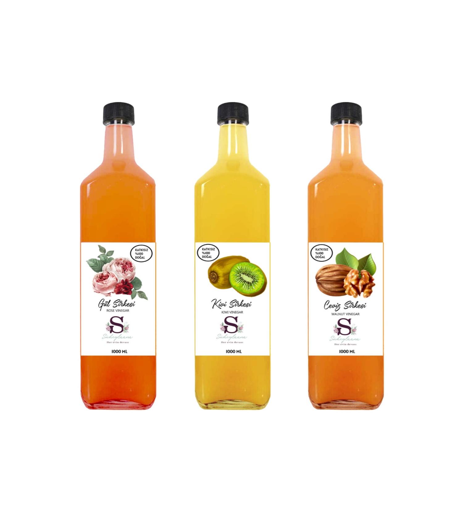 S heylaana Natural Rose Kiwi and Walnut Vinegar 1000 Ml