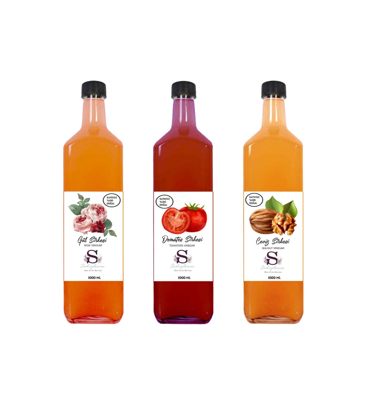 S heylaana Natural Rose Tomato and Walnut Vinegar 1000 Ml