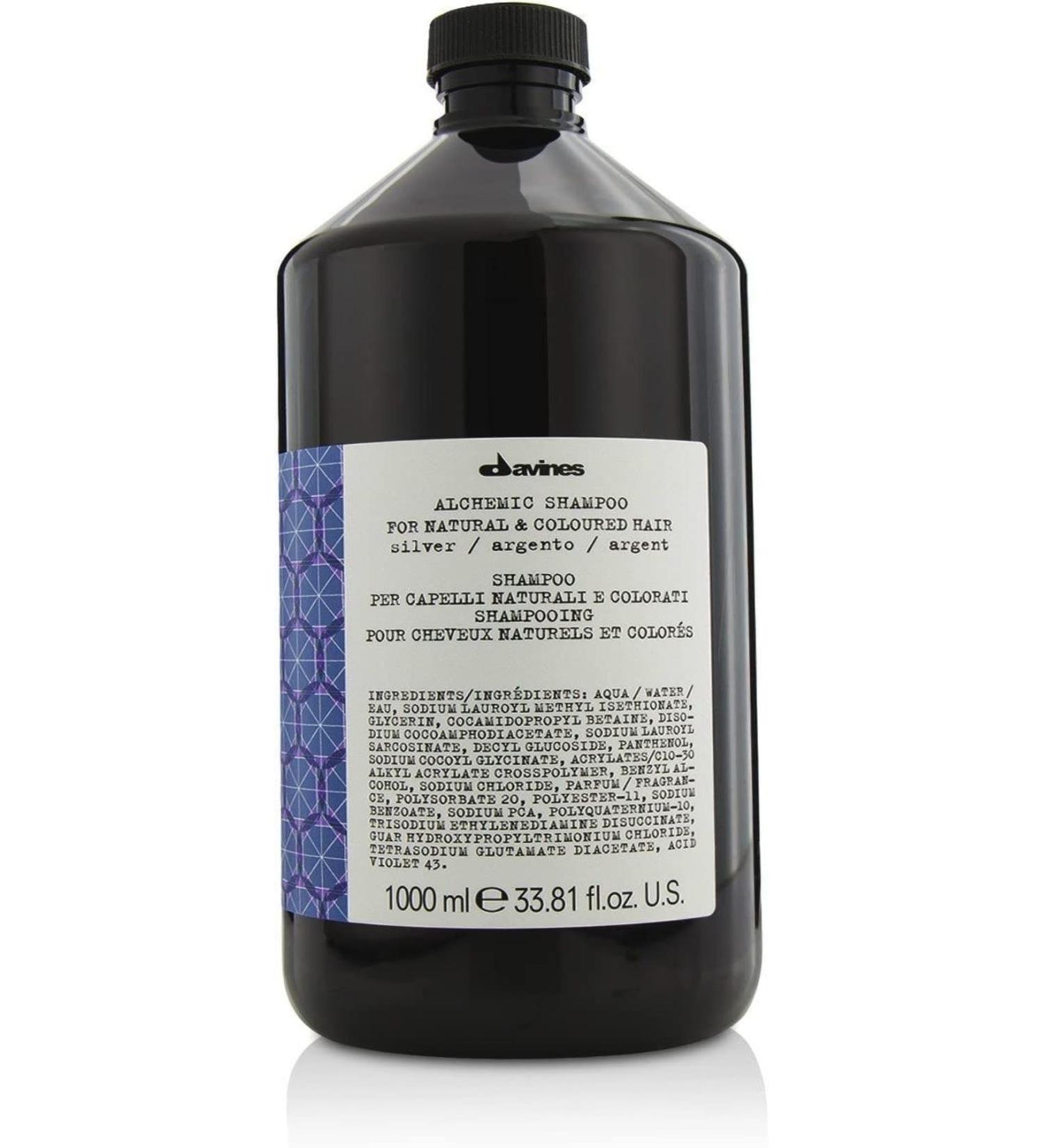 Davines Alchemic Shampoo Silver Platinum and Purple Shampoo for Cool Tones 1000ml 67230 8004608259077.