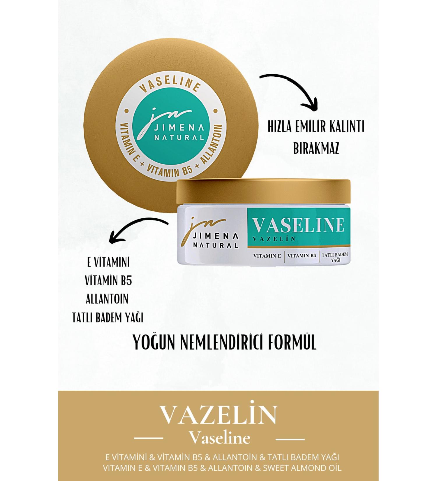Jimena Natural Vaseline with Vitamin E 120 ml - Buy Online on GoSupps.com
