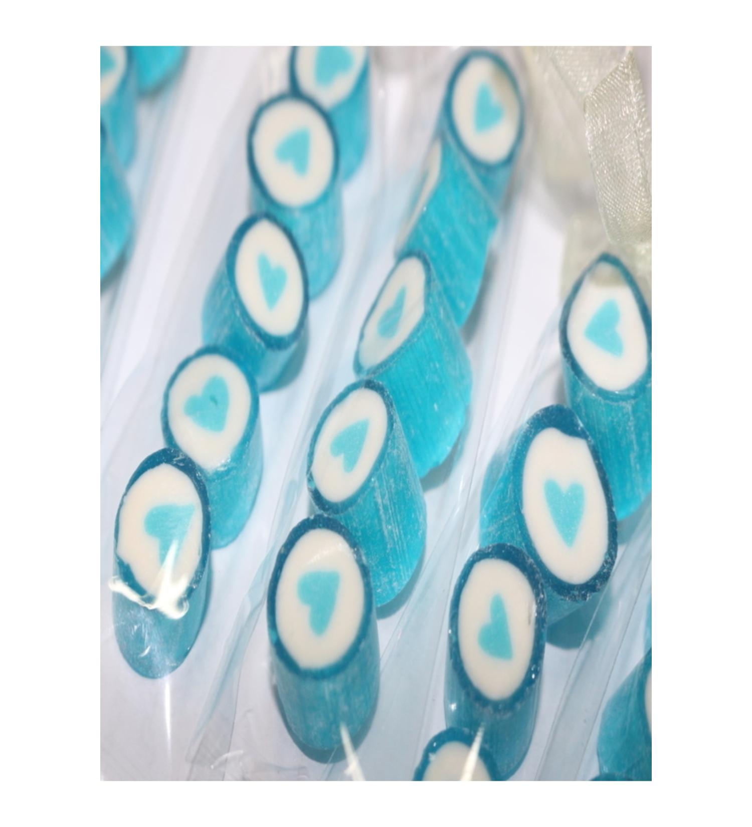 SEKERC YA AR Blue Heart Finger Lolly 12 Pieces