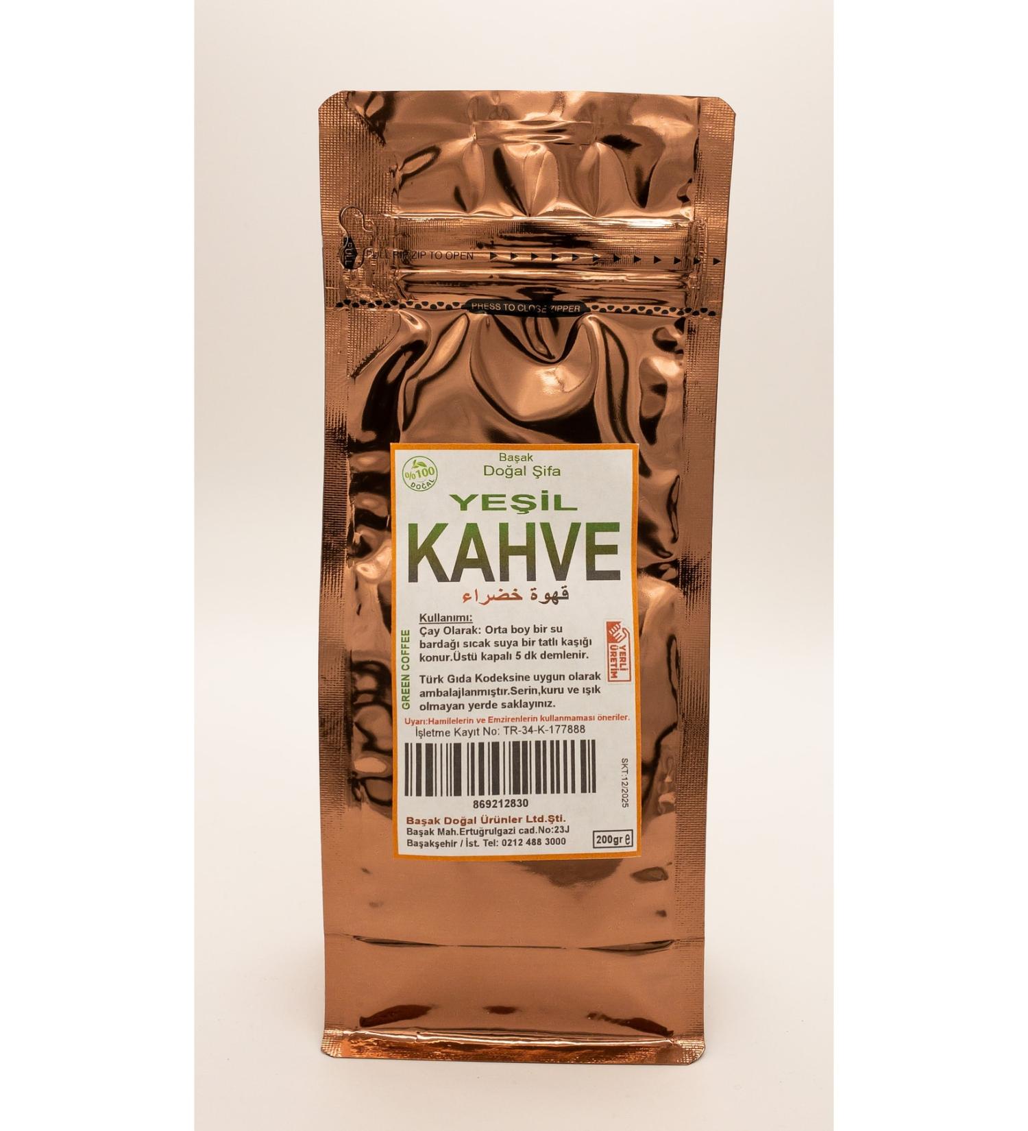 BASAK NATURAL HEALING Green Coffee 200 Gr