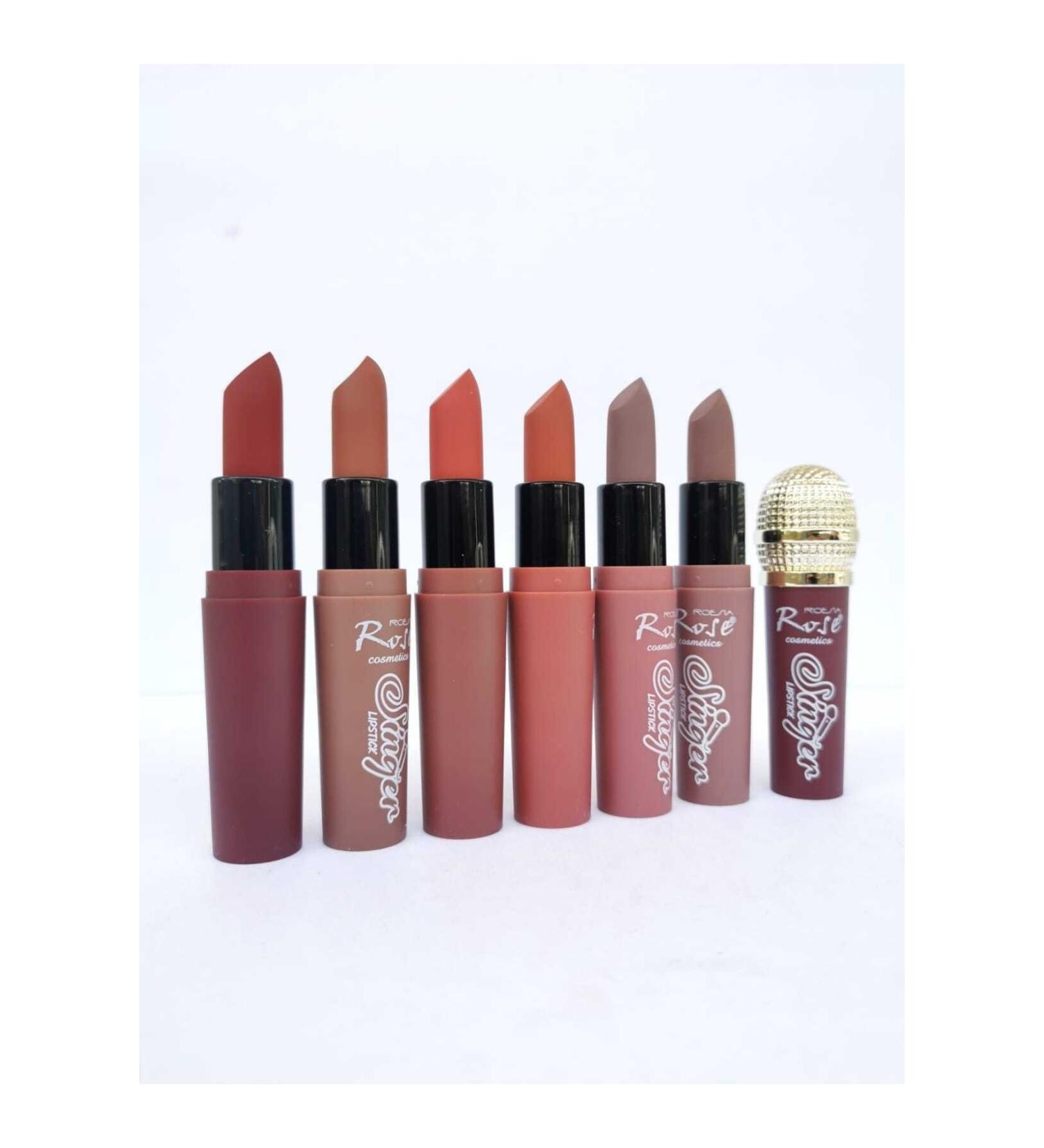 AILY COSMETICS Rose Singer 6-Piece Microphone Lipstick Series
