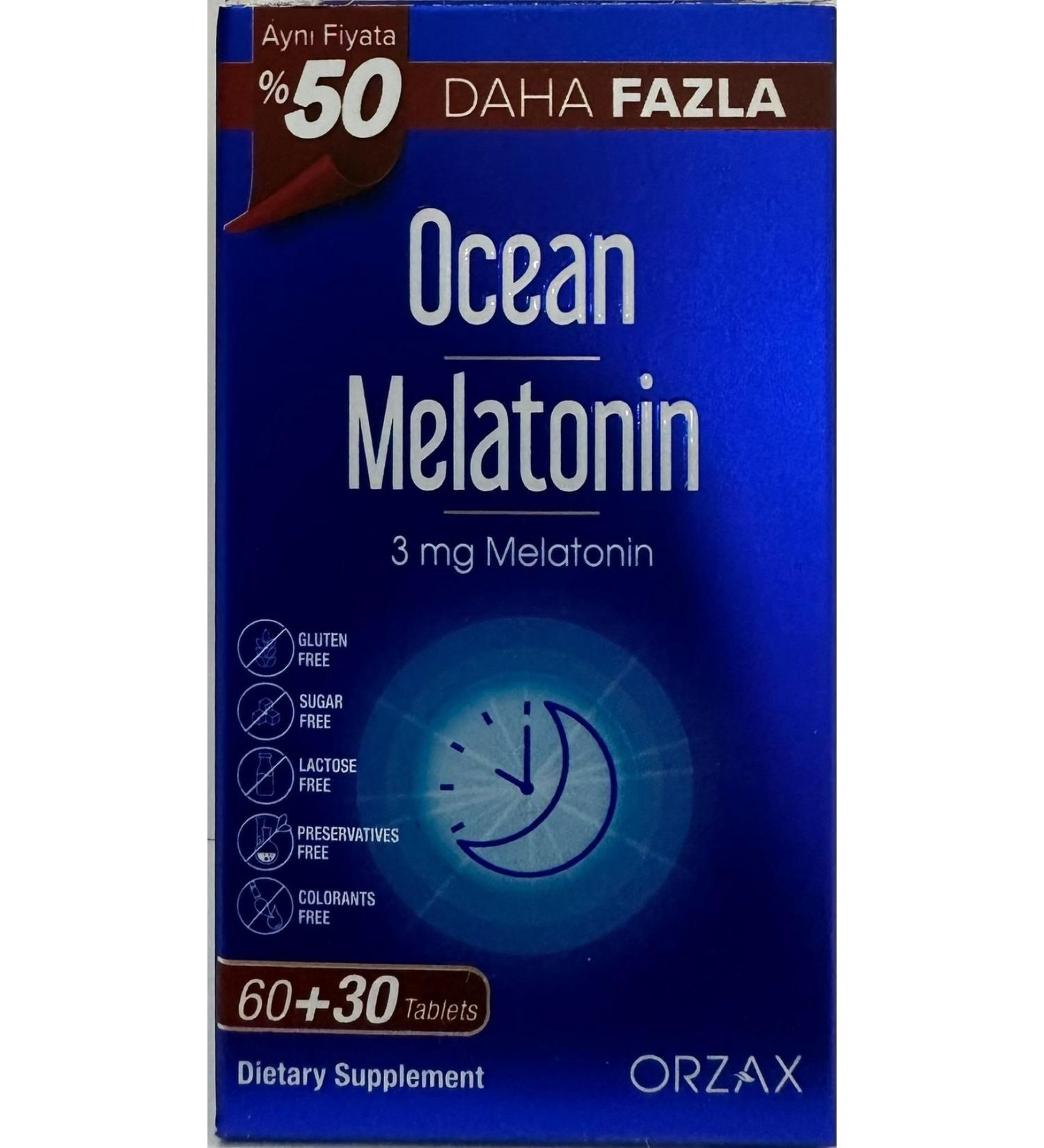 Ocean Melatonin Economic Package 90 Tablets