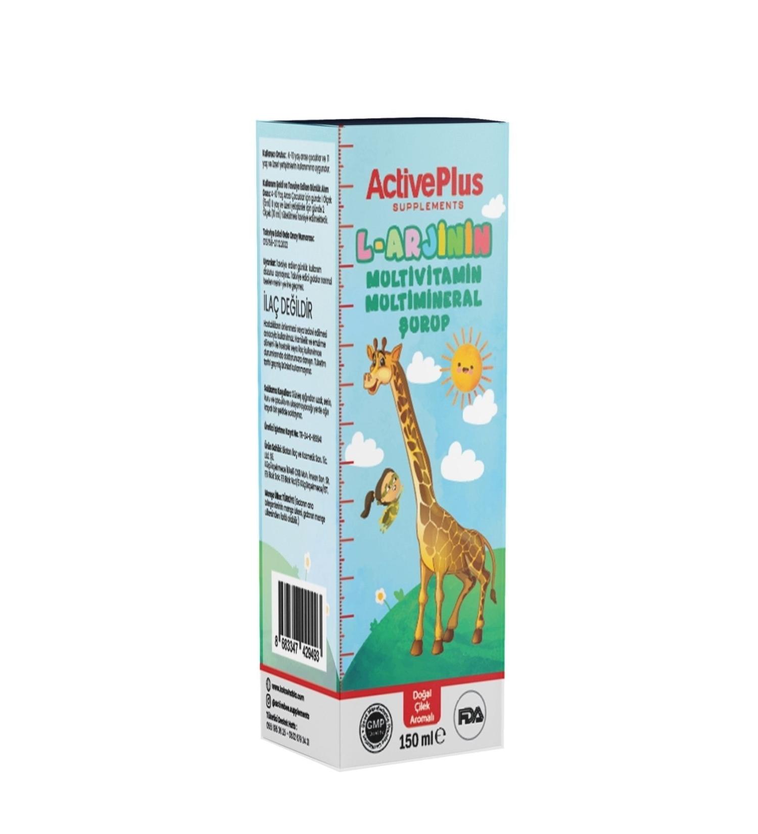 ActiveBee Supplements L-arginine Multivitamin Multimineral Syrup - Buy Online on GoSupps.com