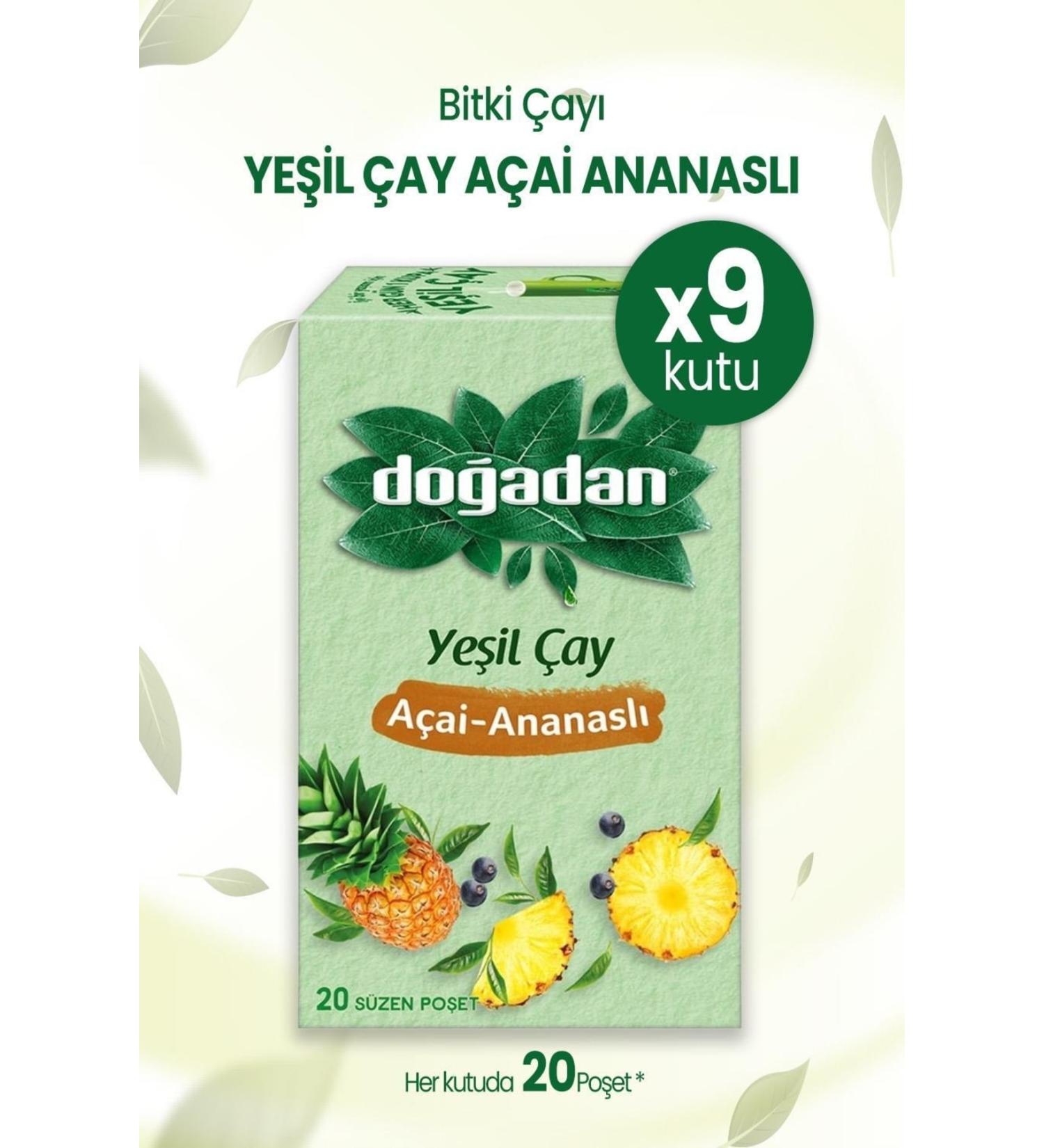 Do adan Green Tea A a Pineapple Cup Tea Bag X 9 Pieces