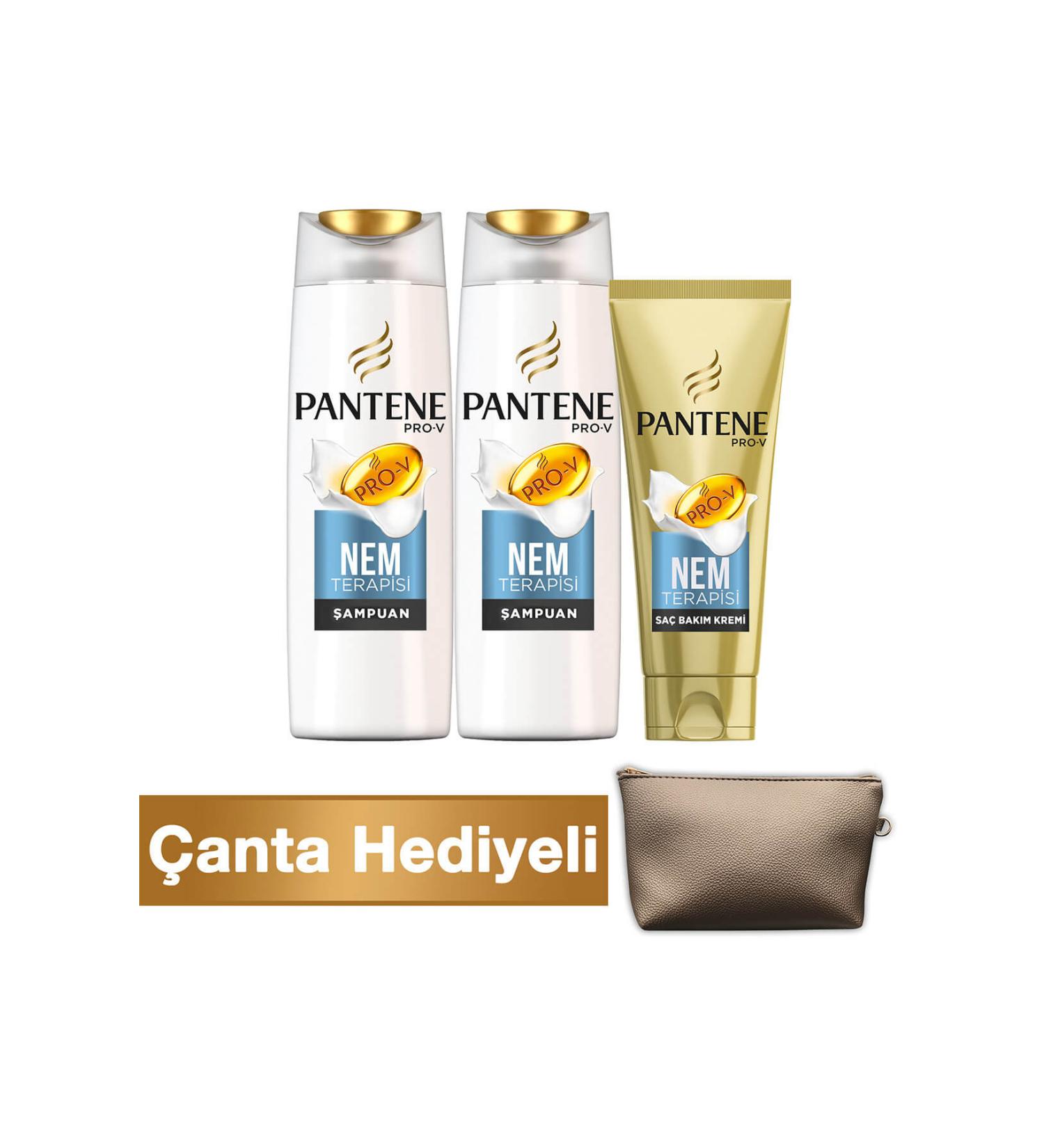 Pantene Moisture Therapy 2 x 550 ml Shampoo + 200 ml 3 Minute Miracle Conditioner - Buy Online on GoSupps.com