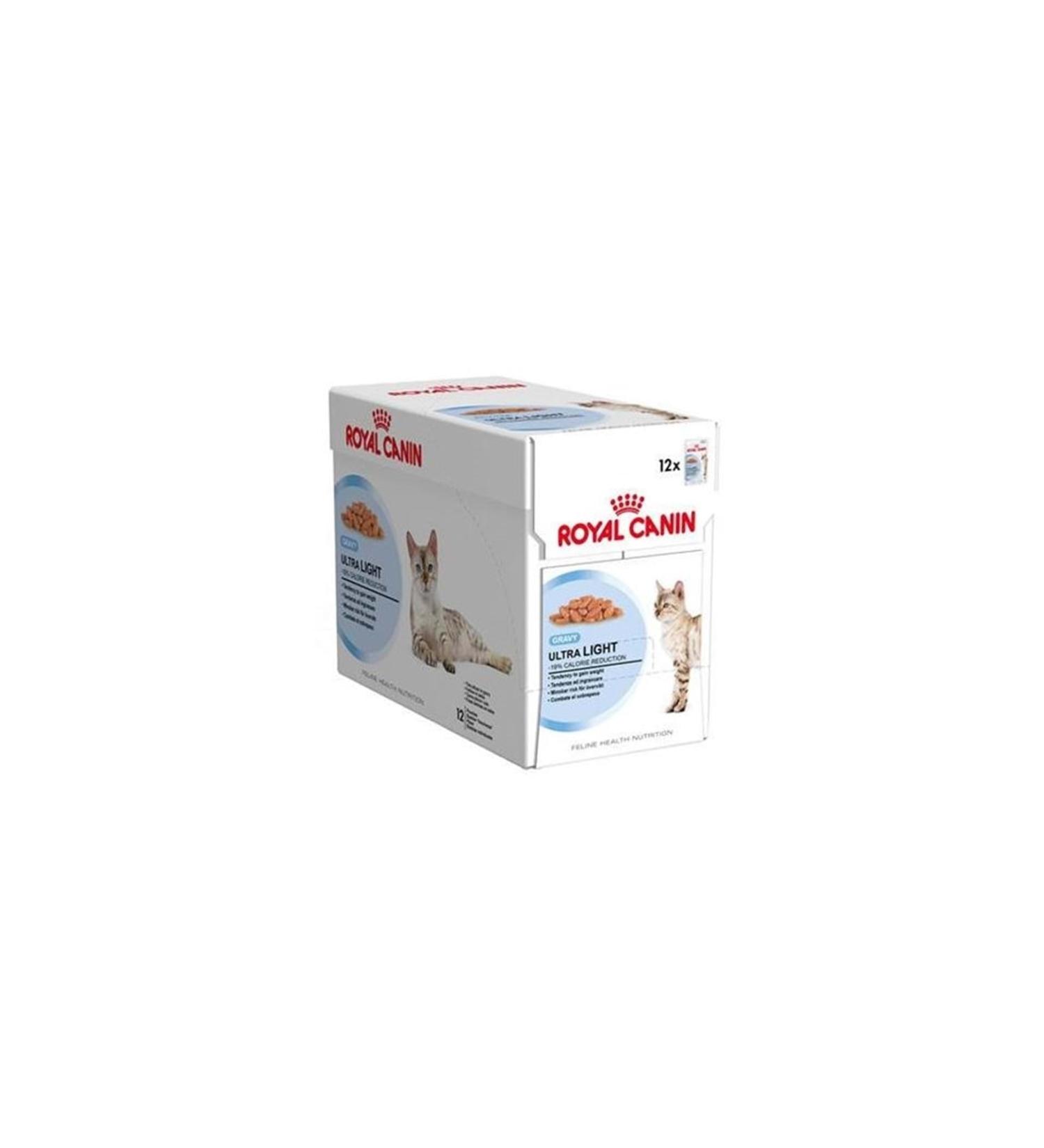 Royal Canin Ultra Light Gravy Weight Control Wet Cat Food 85 gr X 12 Pieces