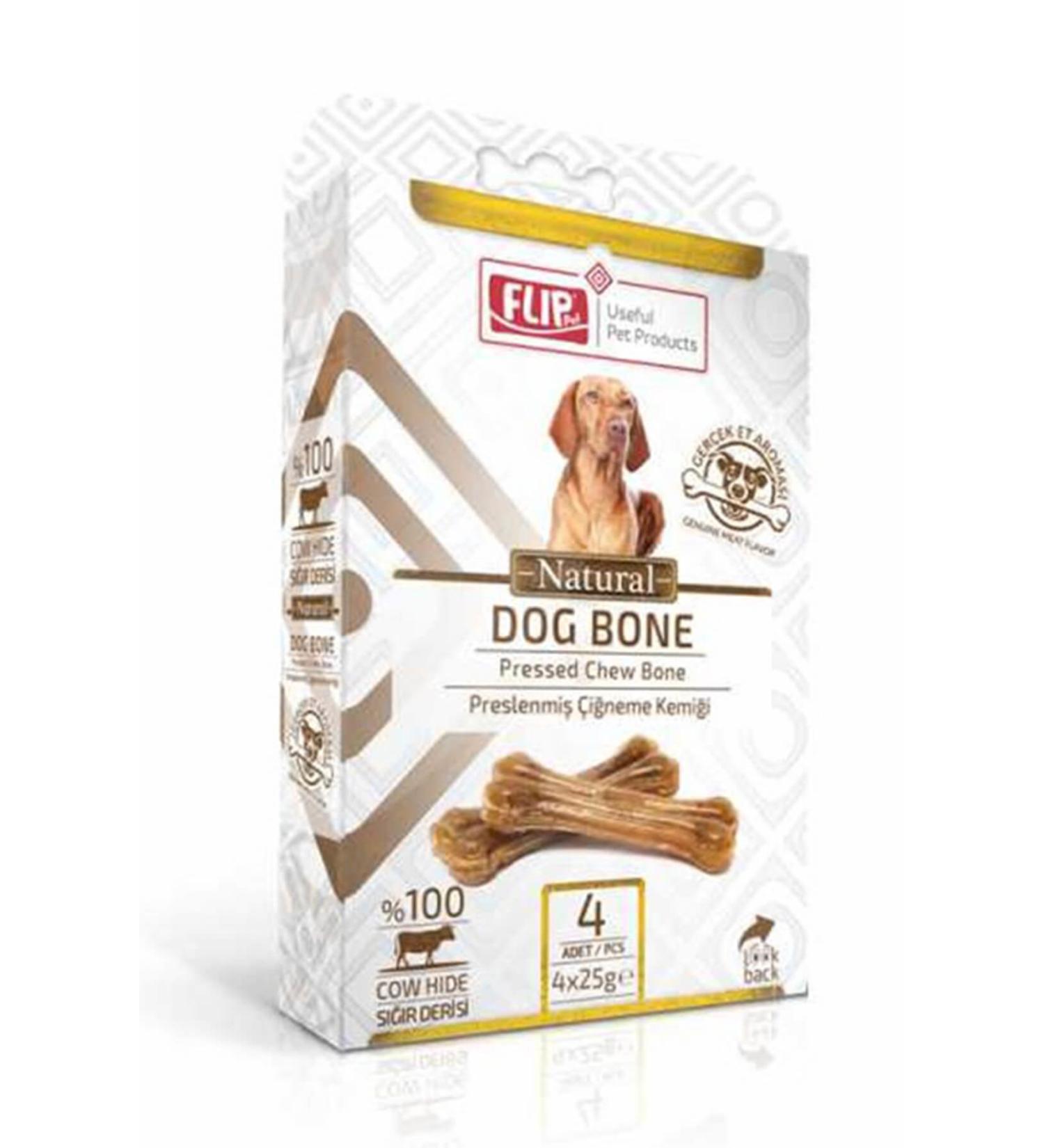 Flip Natural Press Bone 4-pack 20-25 gr