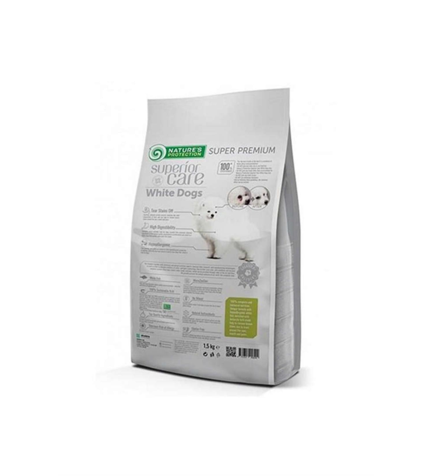 Natures Production Natures P. White Dog Grain-Free Junior Puppy Food with Trout and Shrimp 1.5 Kg