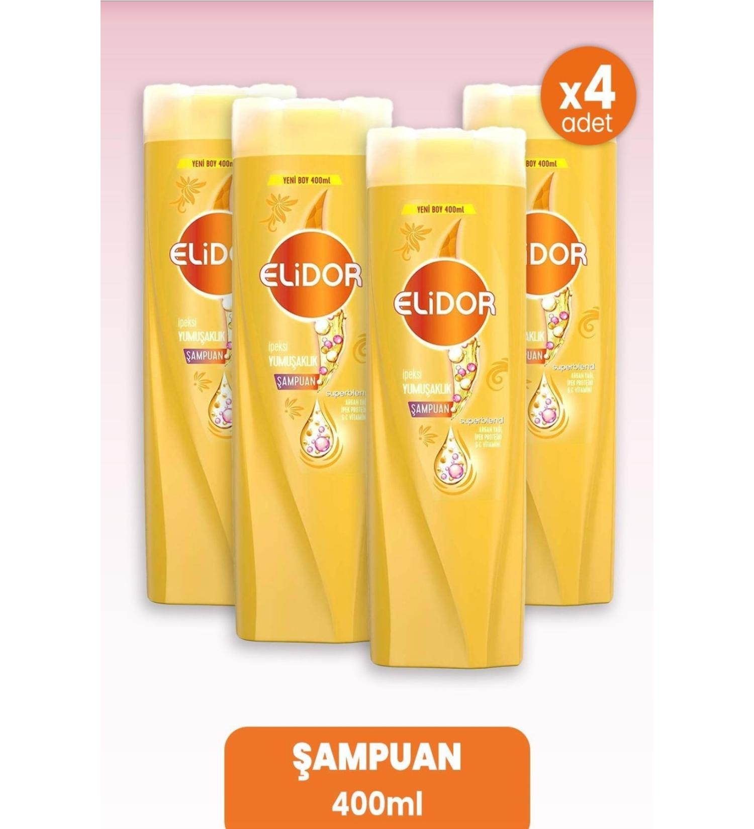 Elidor Superblend Shampoo Silky Softness 400 Ml X 4 Pieces