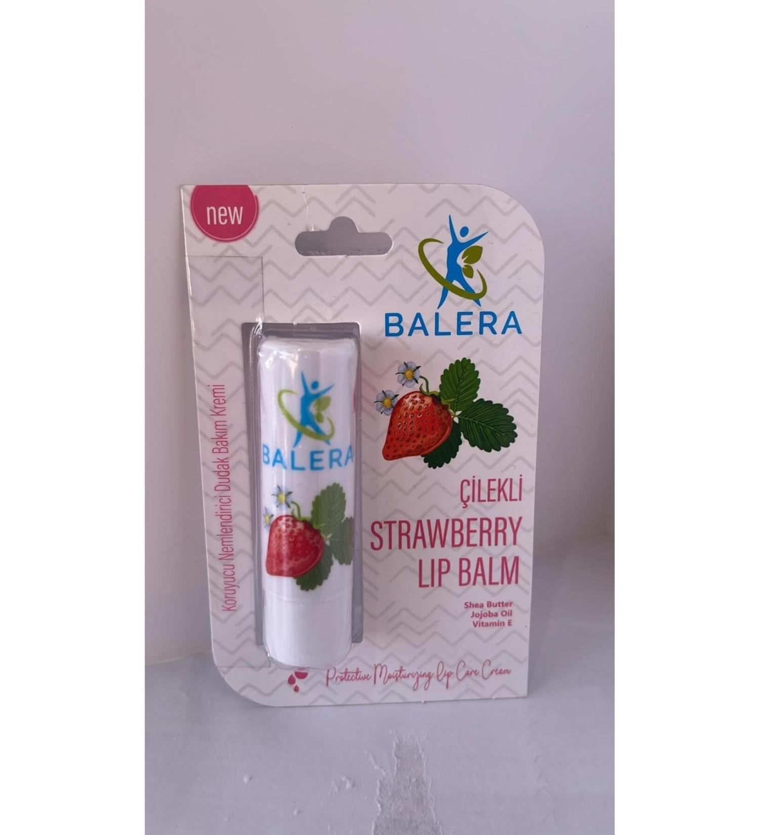 BALERA Lip Balm Lip Care Cream Strawberry 4.8 Gr