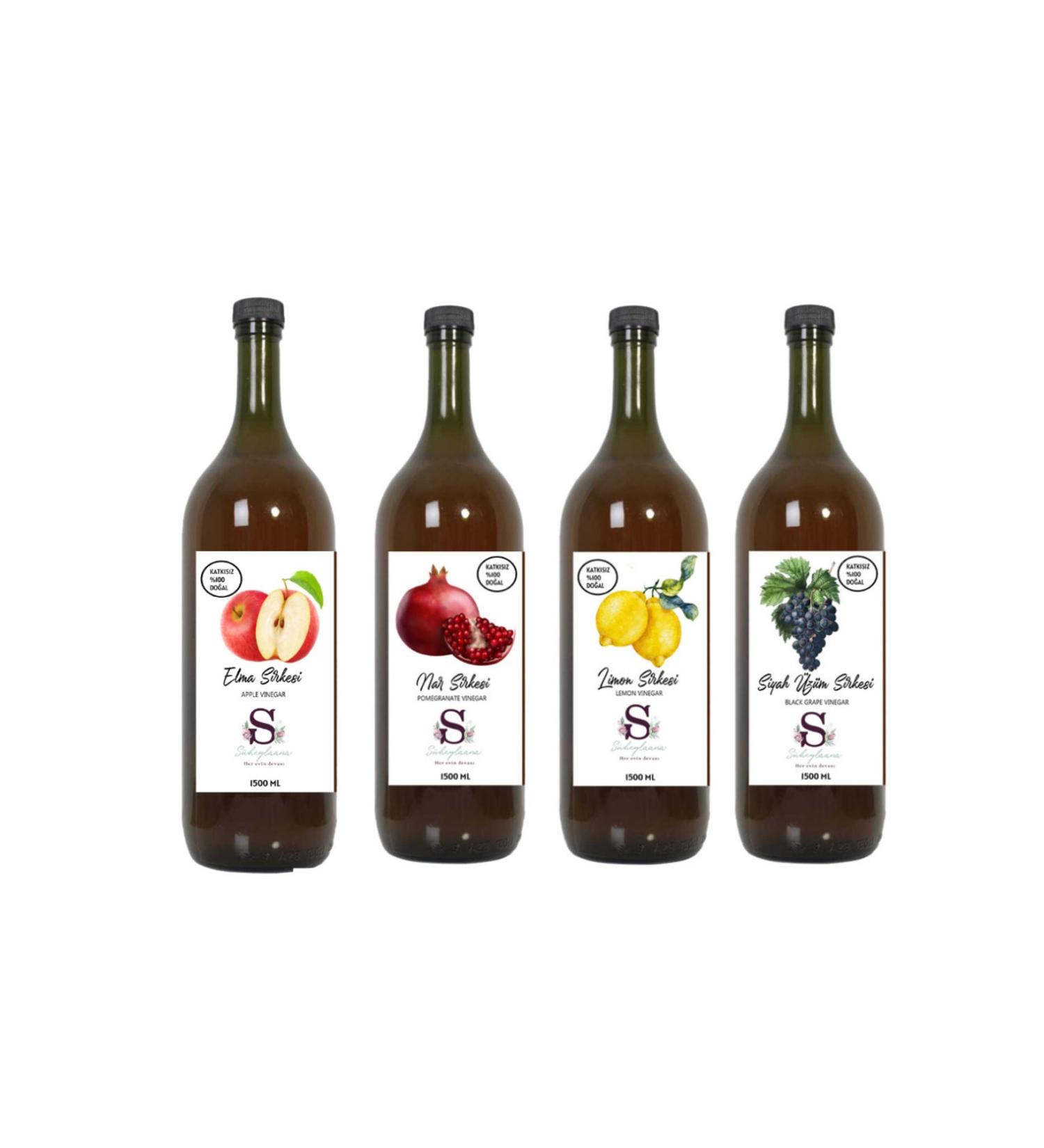 Suheylaana Natural Apple Pomegranate Lemon and Grape Vinegar 1500 Ml