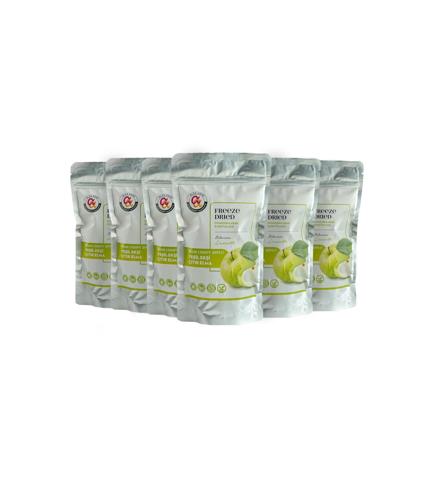 ss alfa arge koop Freeze Dried Green Apple - Freeze Dried - 6 Pack 20 gr