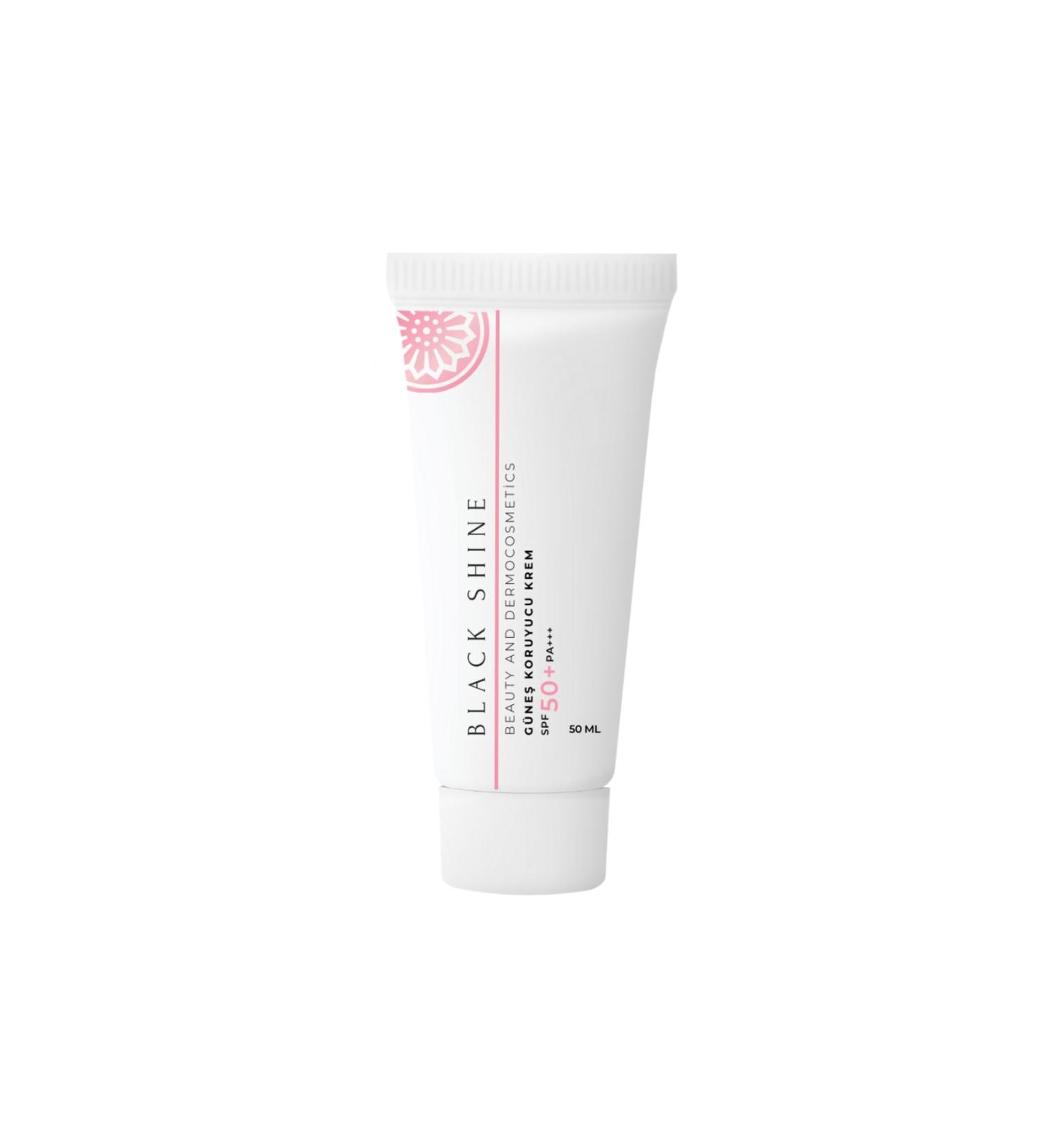 Black Shine BS Spf 50+ High Protection Moisturizing Face Sun Cream 50ml - Buy Online on GoSupps.com