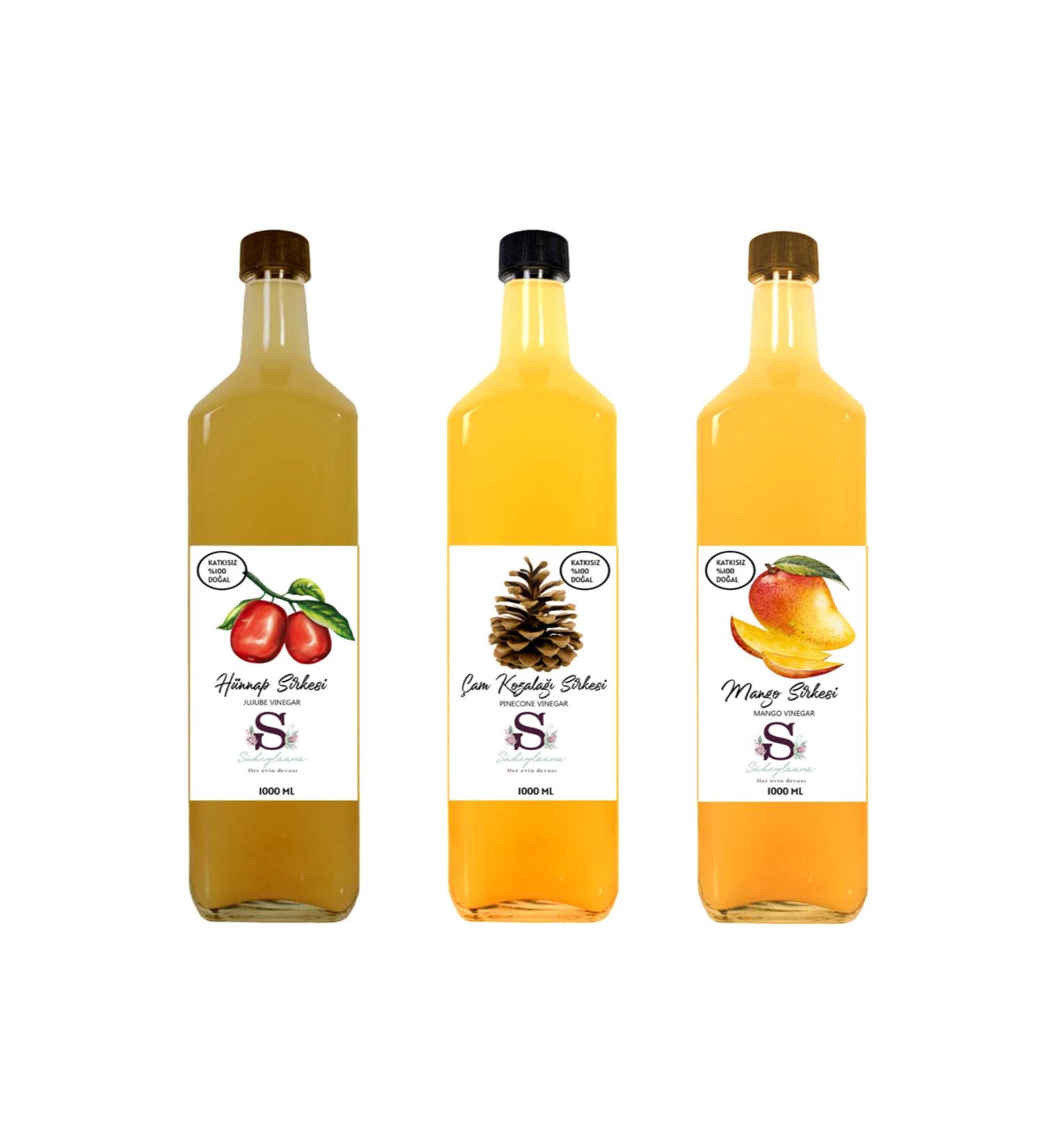Suheylaana Natural Jujube Pine Cone and Mango Vinegar 1000 Ml