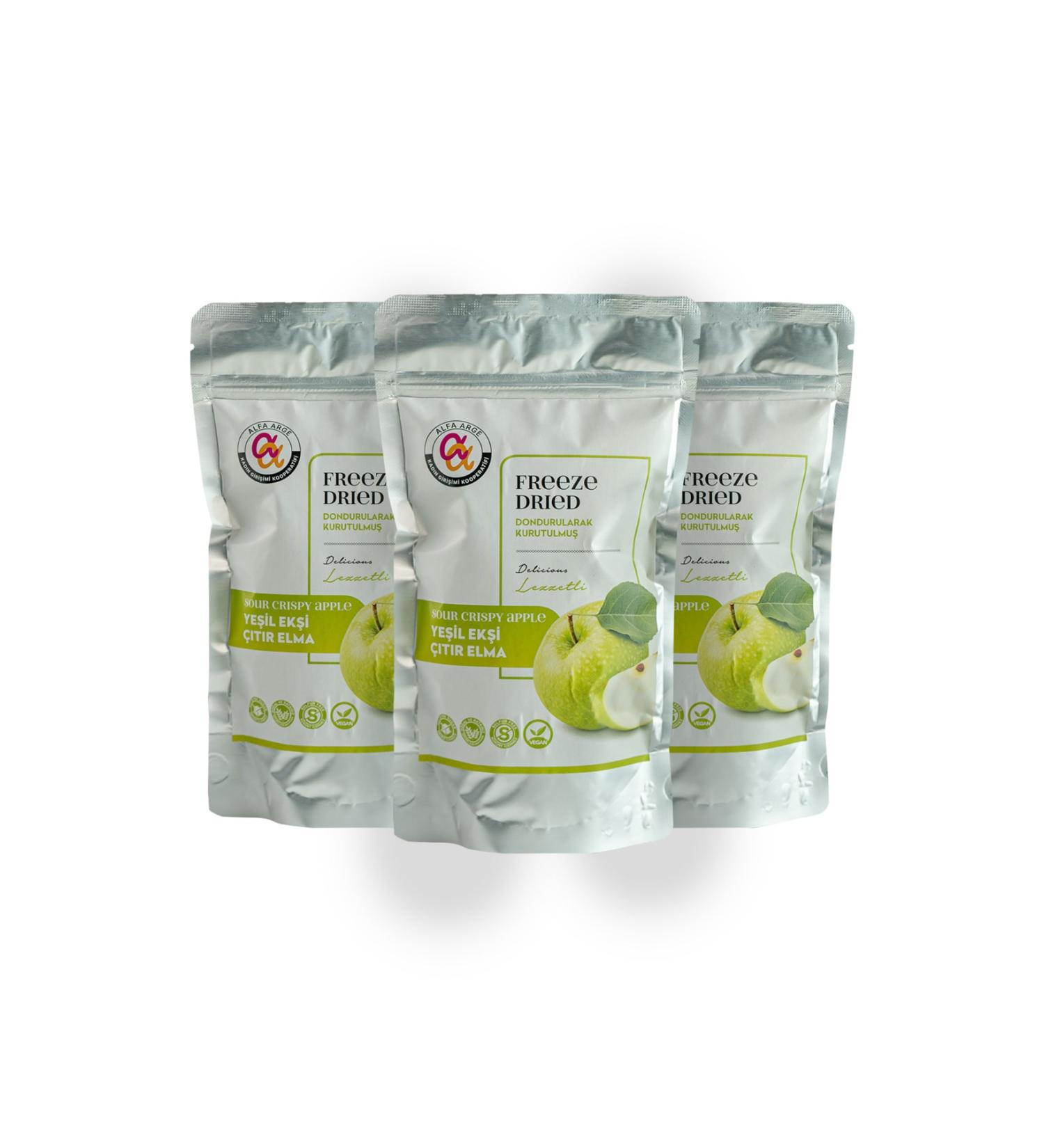 ss alfa arge koop Freeze Dried Green Apple-Freeze Dried 3 Pack 20 gr