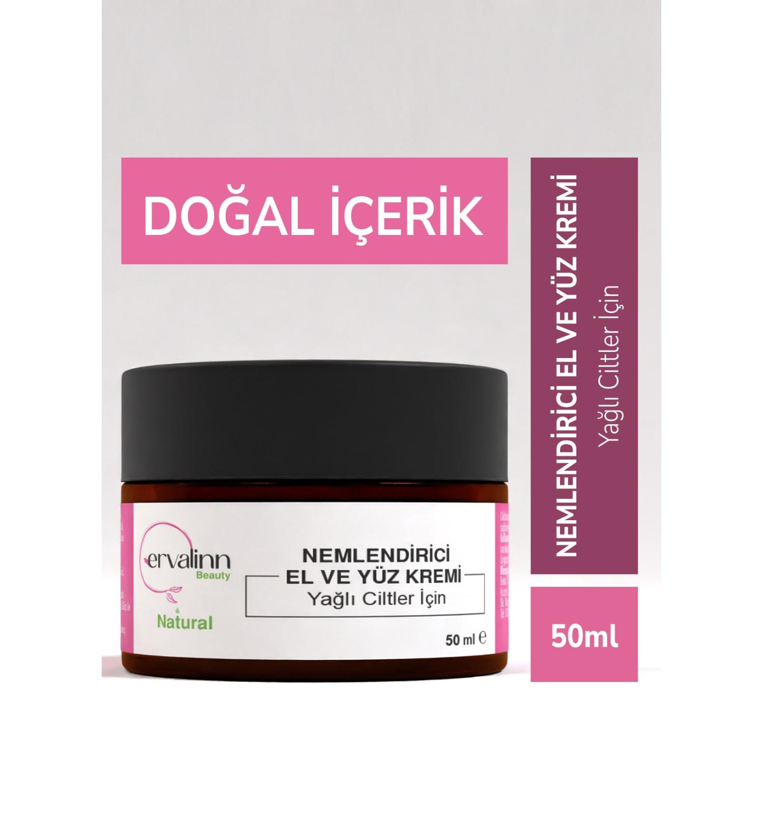 Ervalinn Natural Moisturizing Hand and Face Cream for Oily Skin 50 ml Lip Balm Gift - Buy Online on GoSupps.com