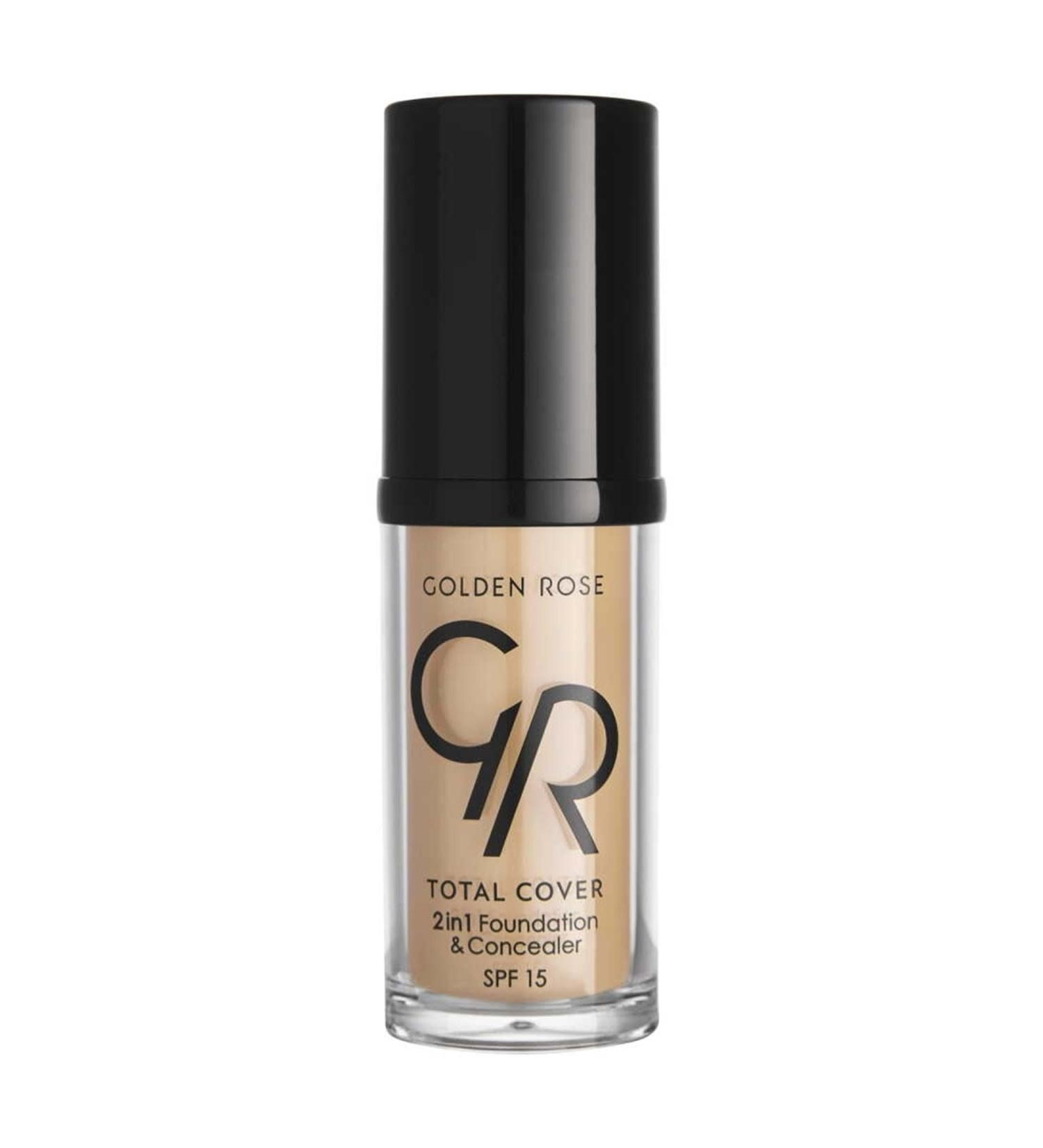 Golden Rose Total Cover 2in1 Foundation&concealer-05 Cool Sand-concealer Foundation