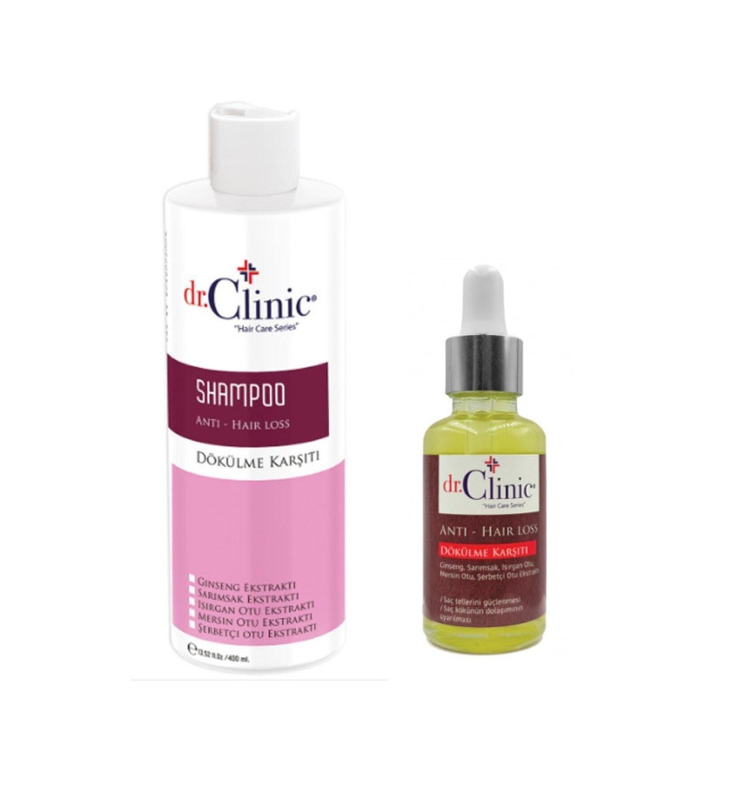 Dr. Clinic Anti-Hair Loss Shampoo and Anti-Hair Loss Serum