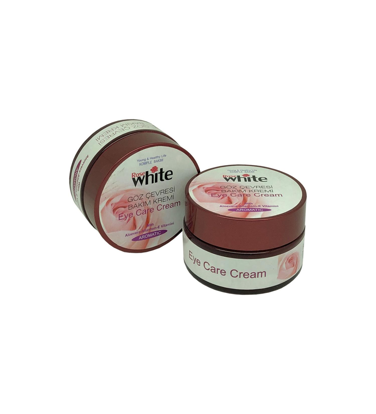 ROSE WHITE 30 Ml. Eye Contour Care Cream Glass
