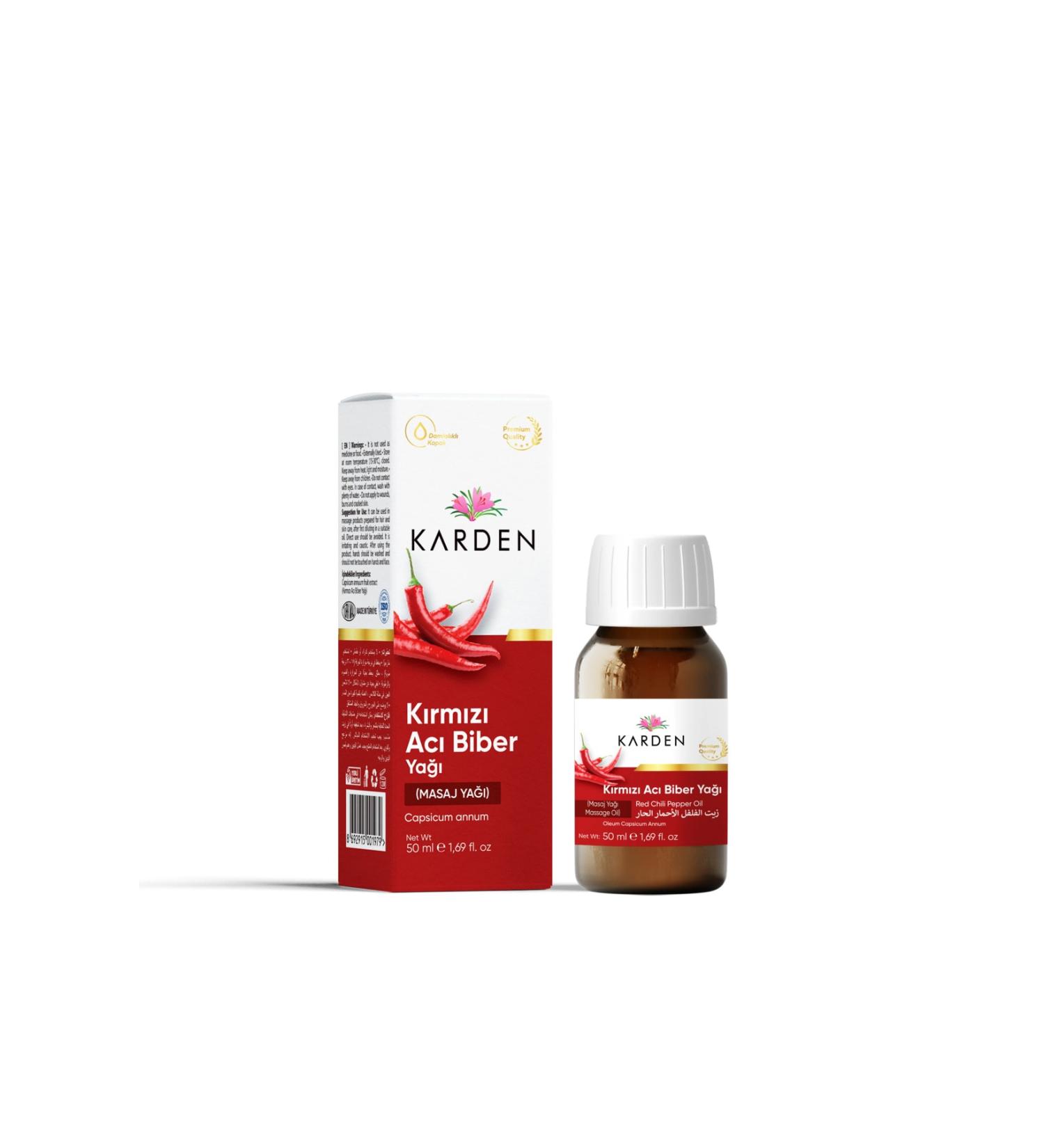Karden Red Hot Pepper Oil 50 ml - Buy Online on GoSupps.com