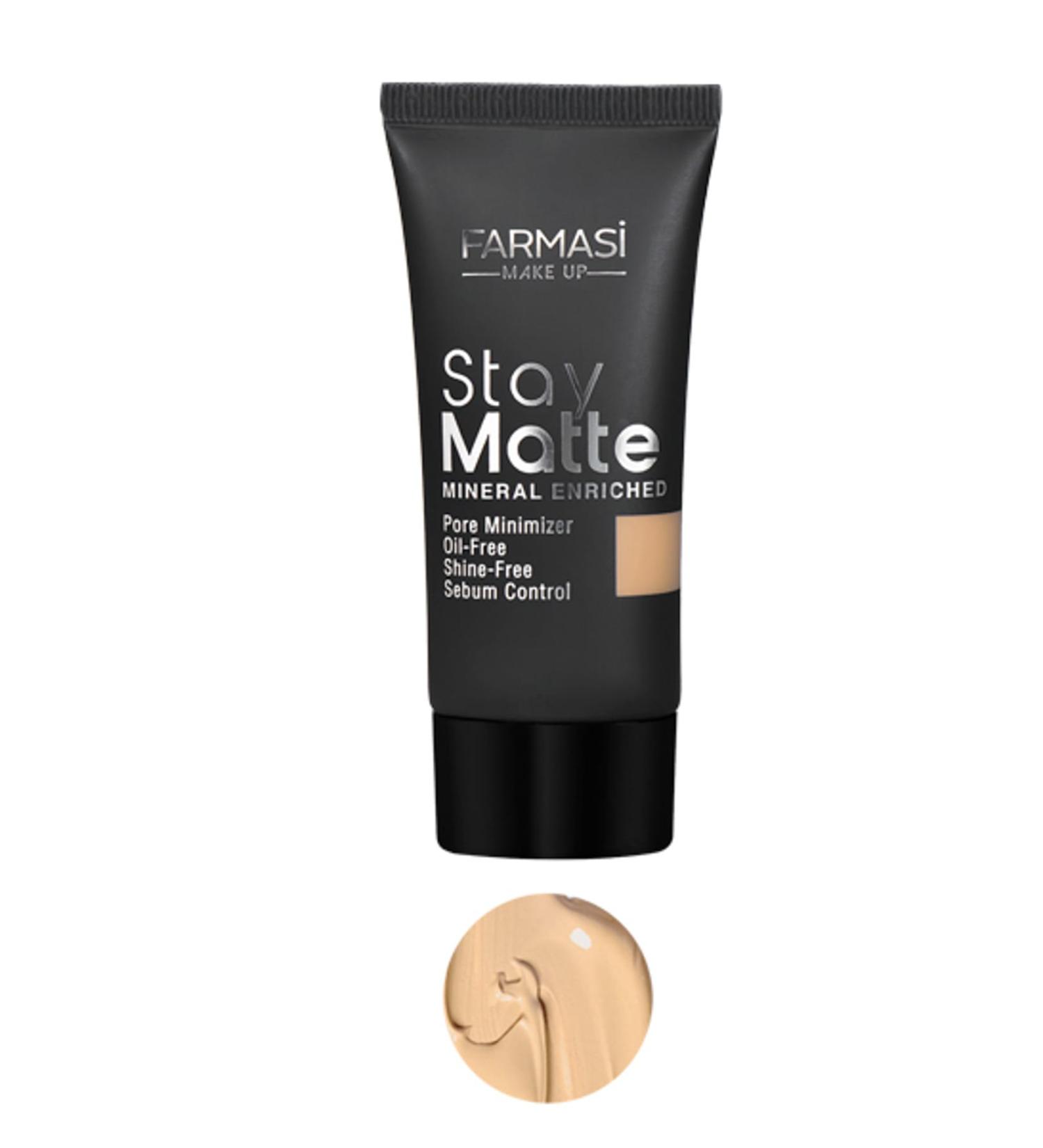 Farmasi Foundation - Stay Matte Foundation Sand Beige 04 30 ml 8690131772338