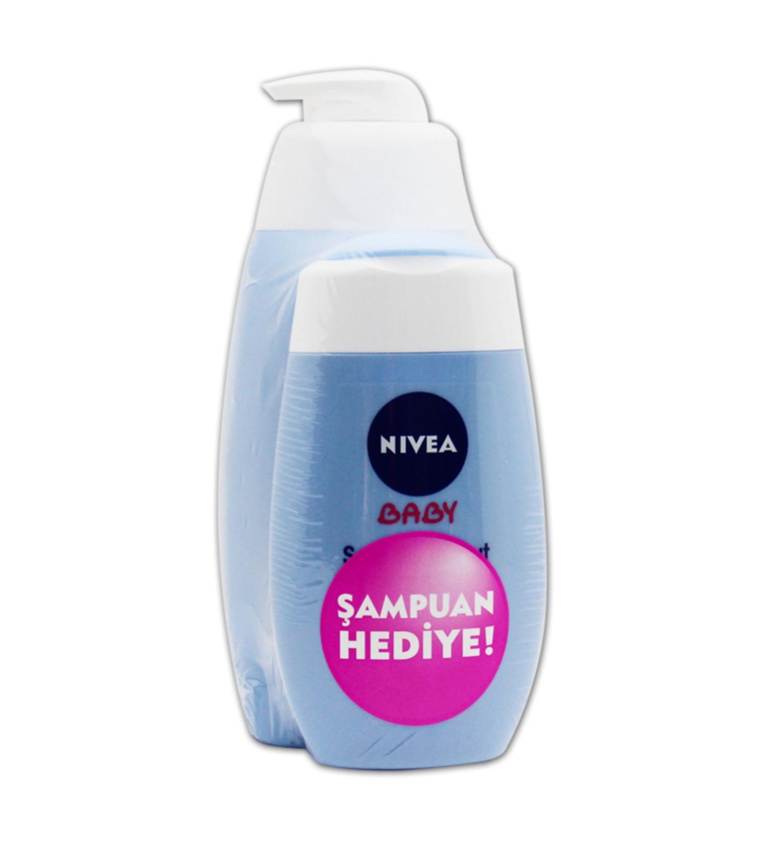 NIVEA Baby Hair and Body Shampoo 500 ml (200 ml Shampoo Gift)