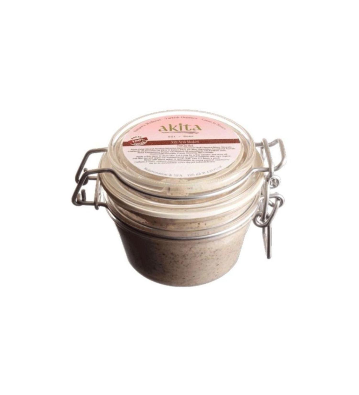 Akita Natural Clay Foot Mask Rose 125 ml
