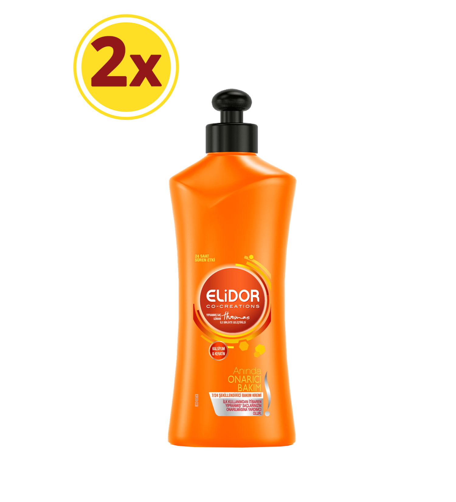 Elidor Instant Repair Care 7/24 Styling Care Cream 300 ml x 2