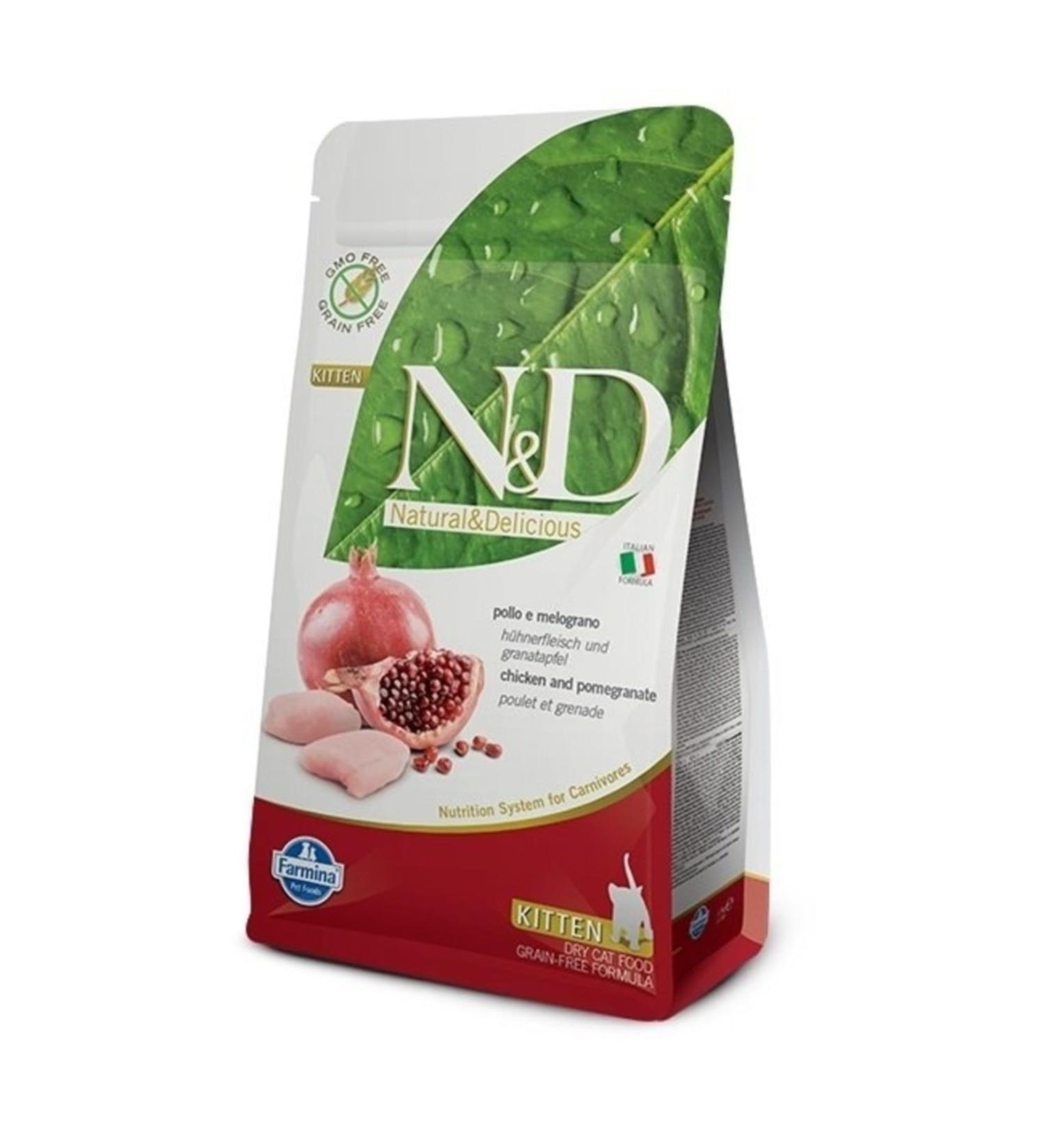 N & D Nd Kitten Chicken Pomegranate Kitten Cat Food 1 kg