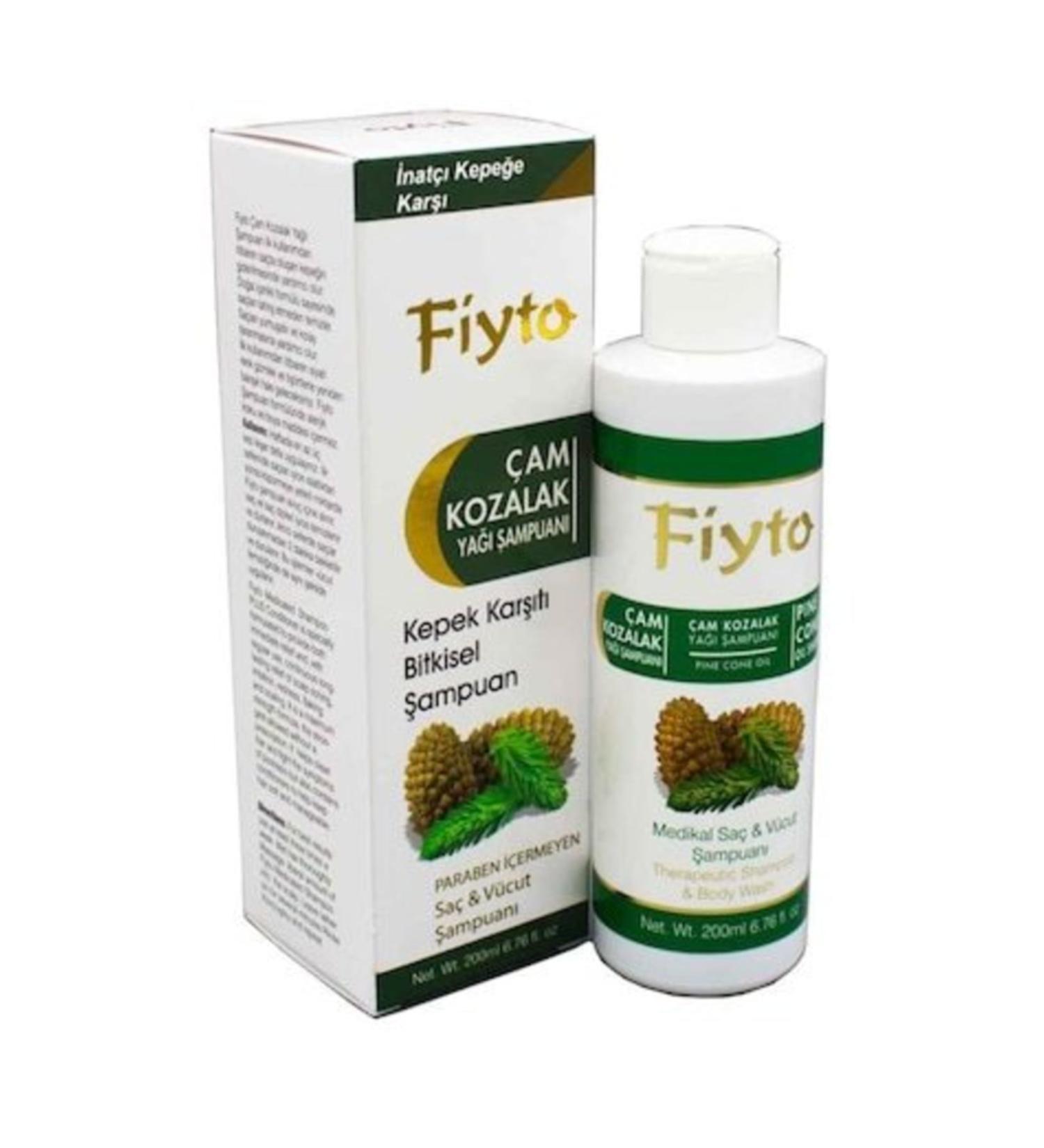 Fiyto Anti-Dandruff Pine Cone Oil Hair Body Shampoo 200 Ml