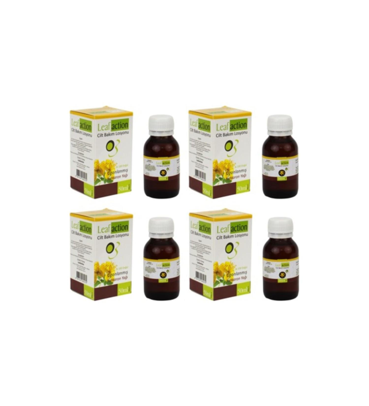 Leaf Action Ozone Oil Ozonated St. John's Wort Oil 50 Ml X 4 Pieces