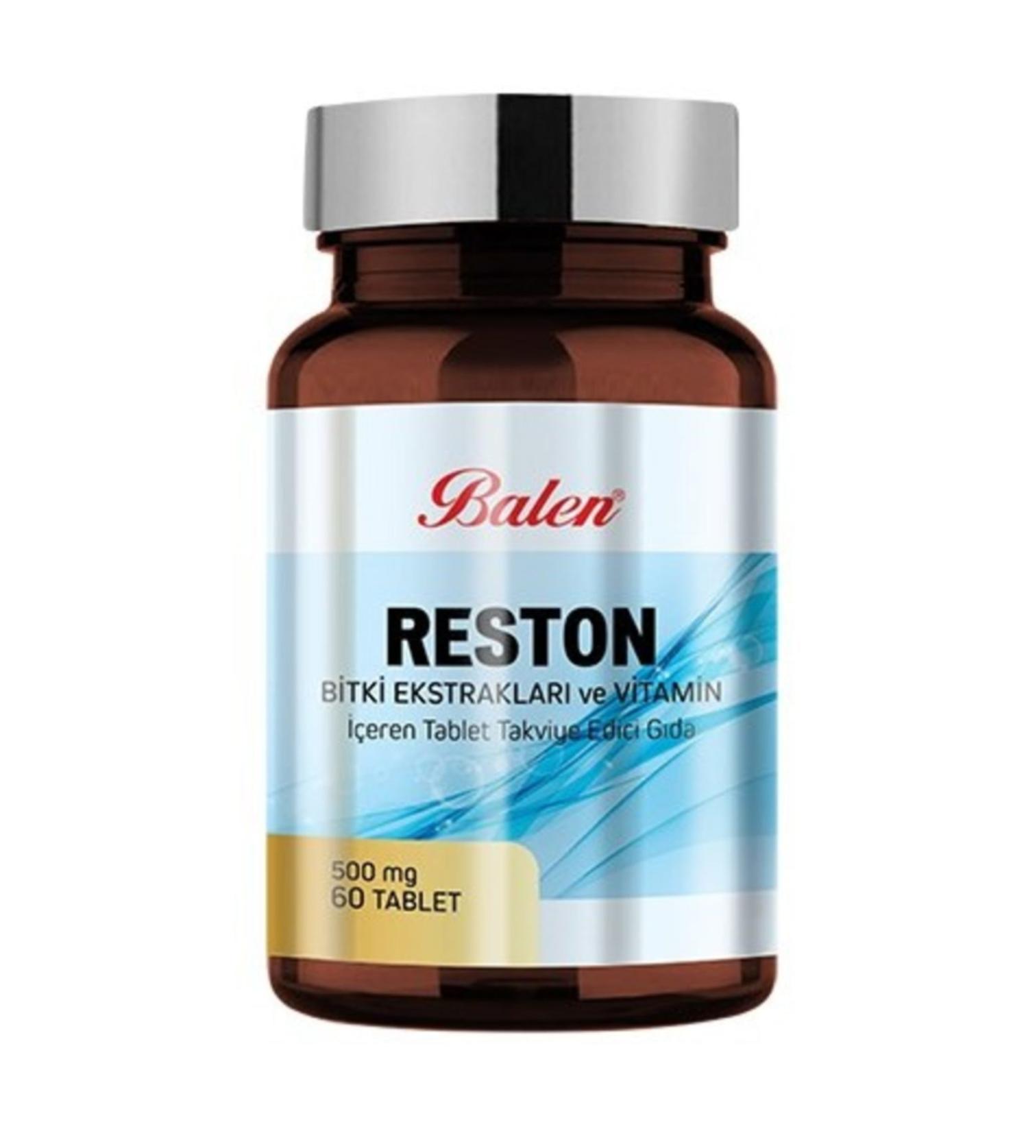 Balen Reston Plant Extracts and Vitamin Tablet Supplement Food 500 Mg 60 Capsules