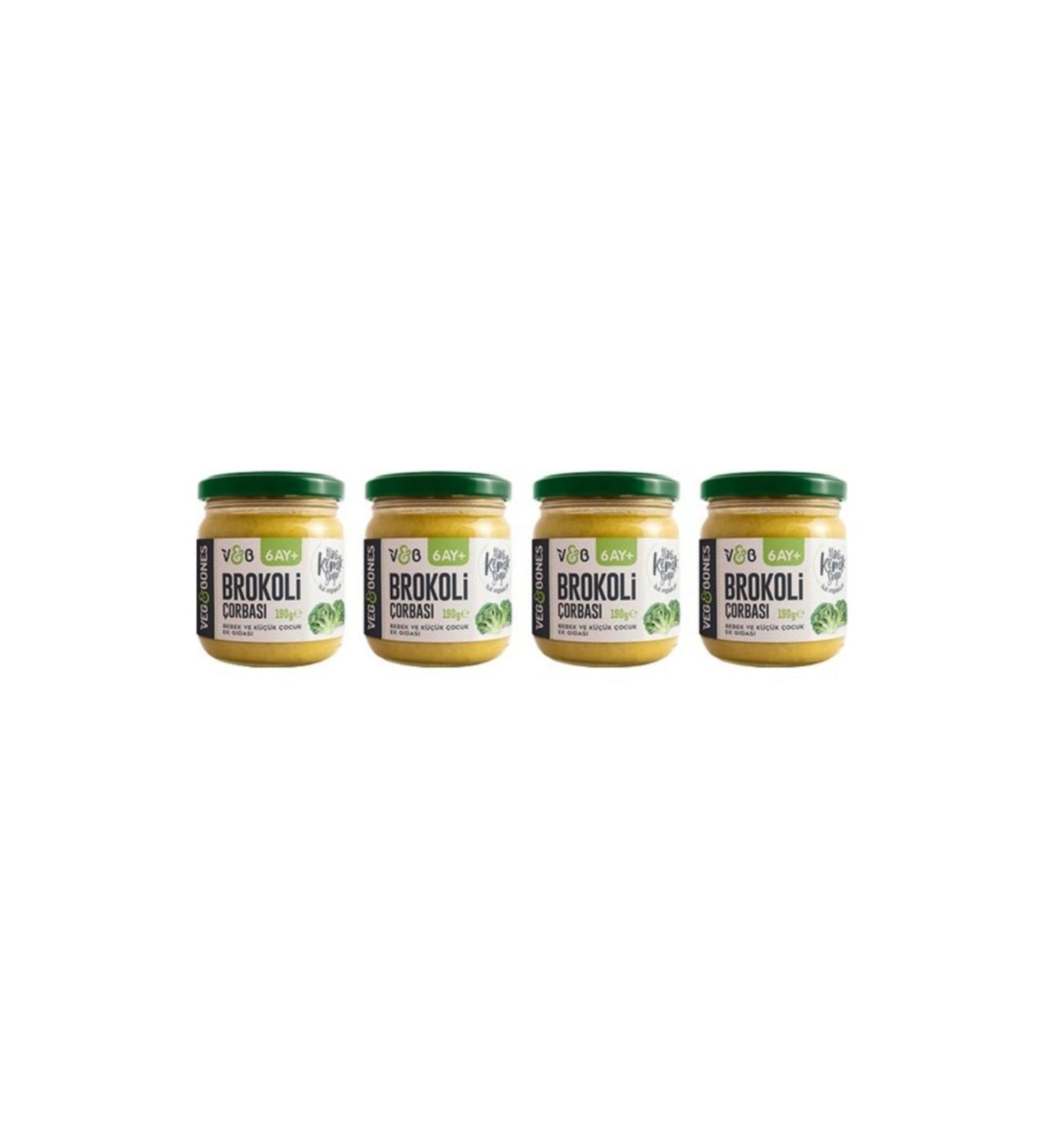 Veg&Bones Broccoli Soup 190 Gr 4-Pack