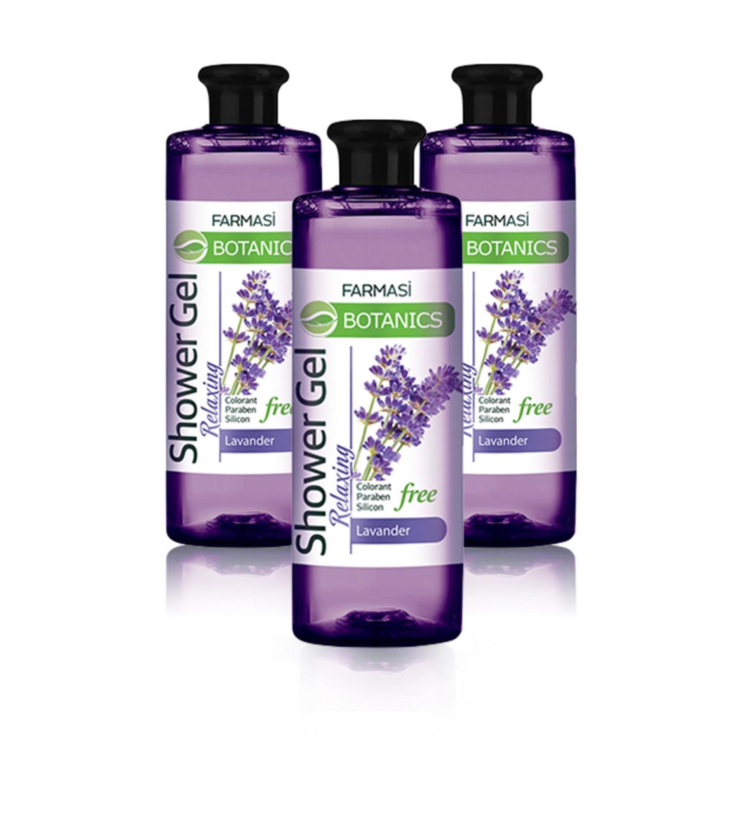 Farmasi Botanics Lavender Essence Relaxing Shower Gel-500 ml 3 Pieces