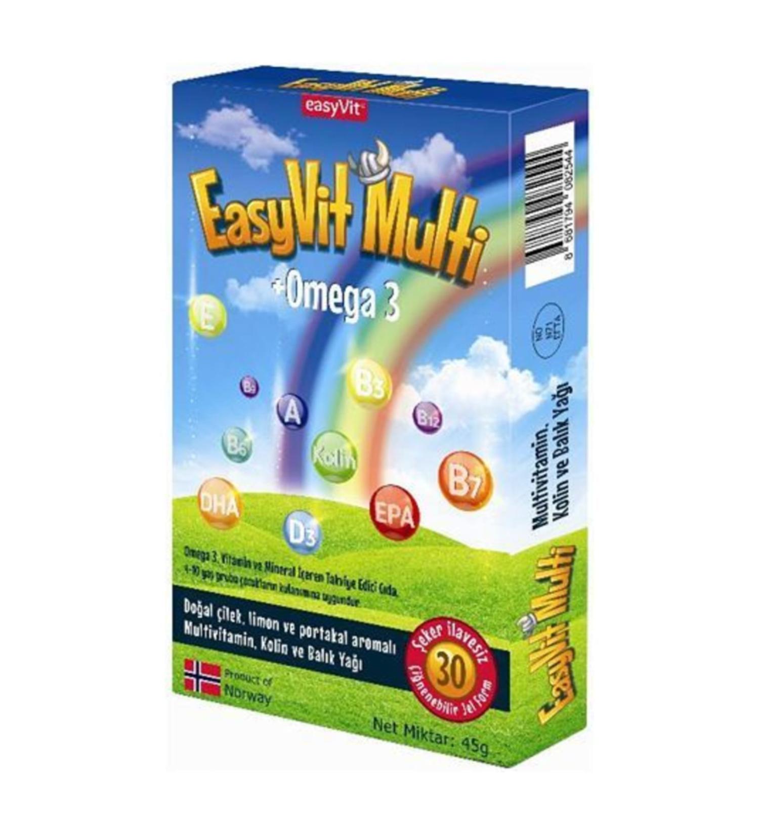 Easy Fishoil Multi +omega 3 30 Chewable Gel Form