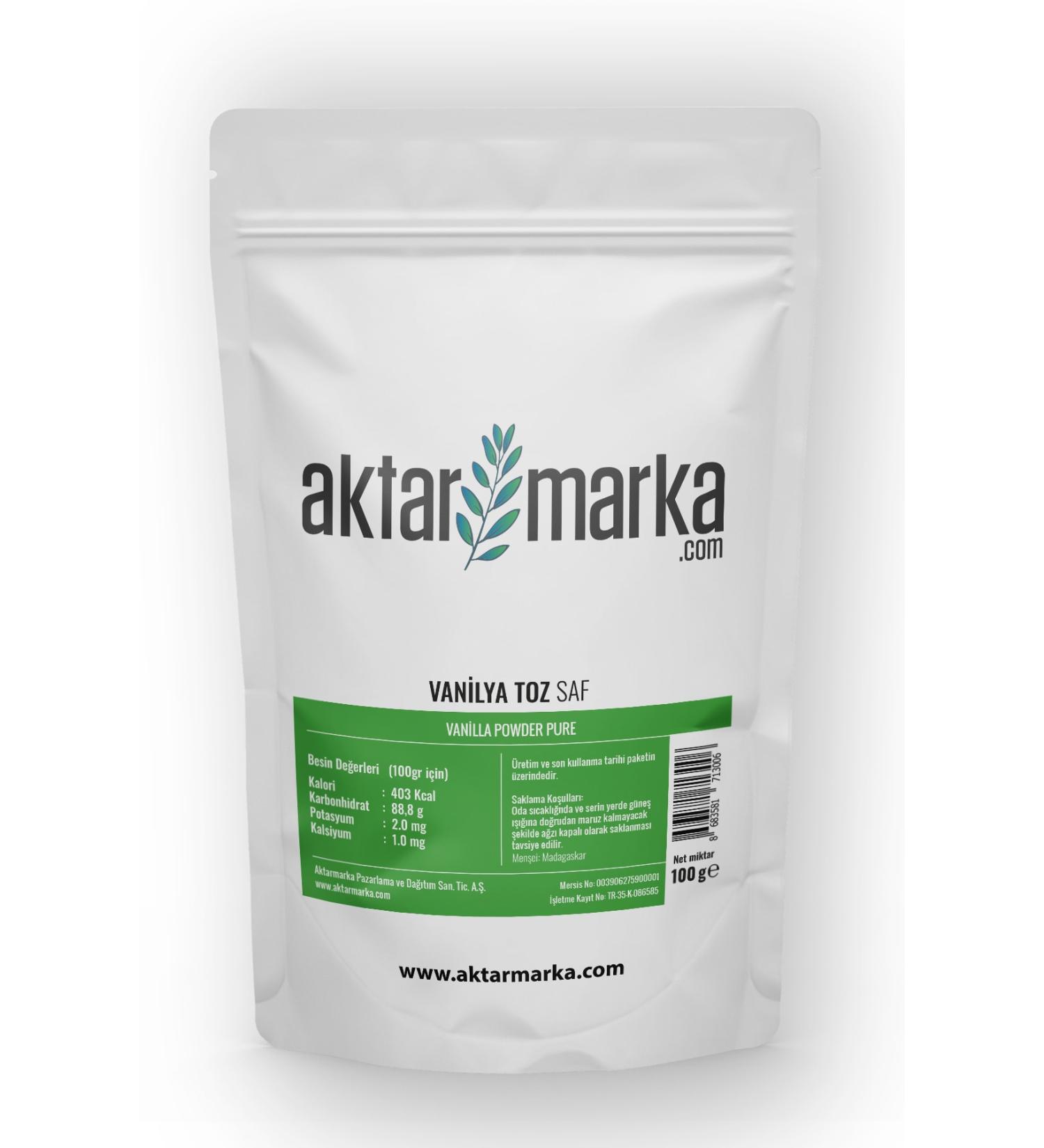 Aktarmarka Vanilla Powder Pure 100 Gr