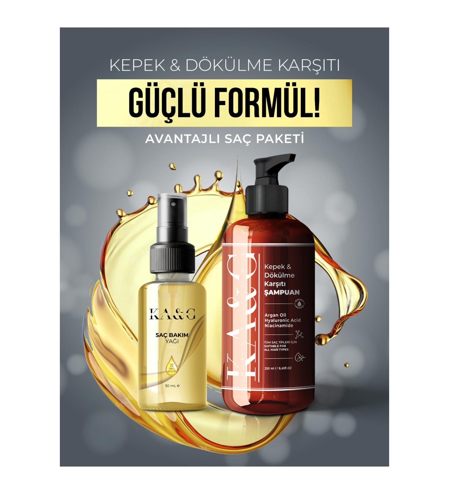 ka&g hair care Favorite Hair Duo | Hair Care Oil and Anti-Dandruff Shampoo - Buy Online on GoSupps.com