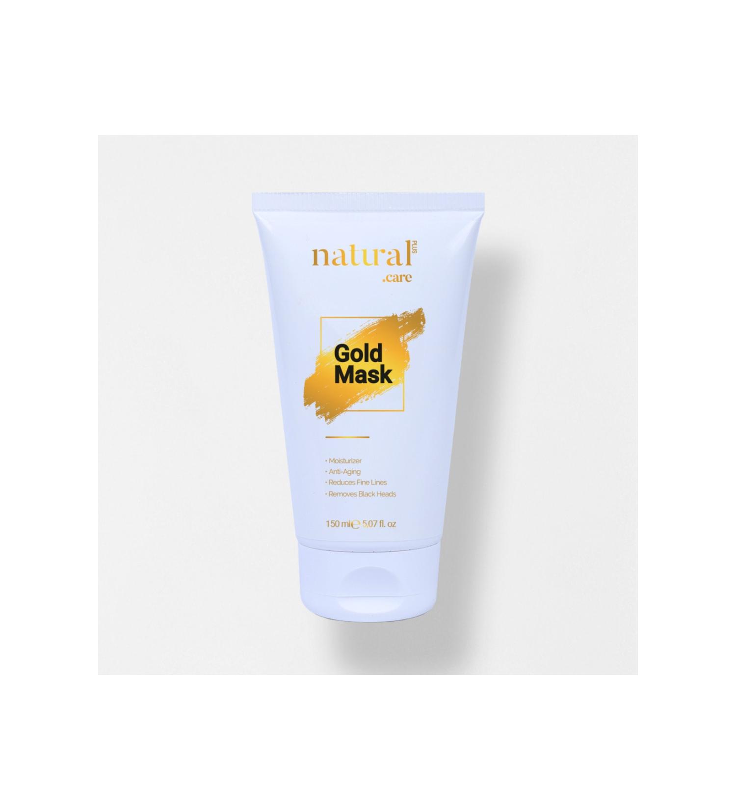 Natural Care Gold Face Mask - Dirt Blackheads Oil Acne Skin Cleanser and Peelable Gold Face Mask - Buy Online on GoSupps.com