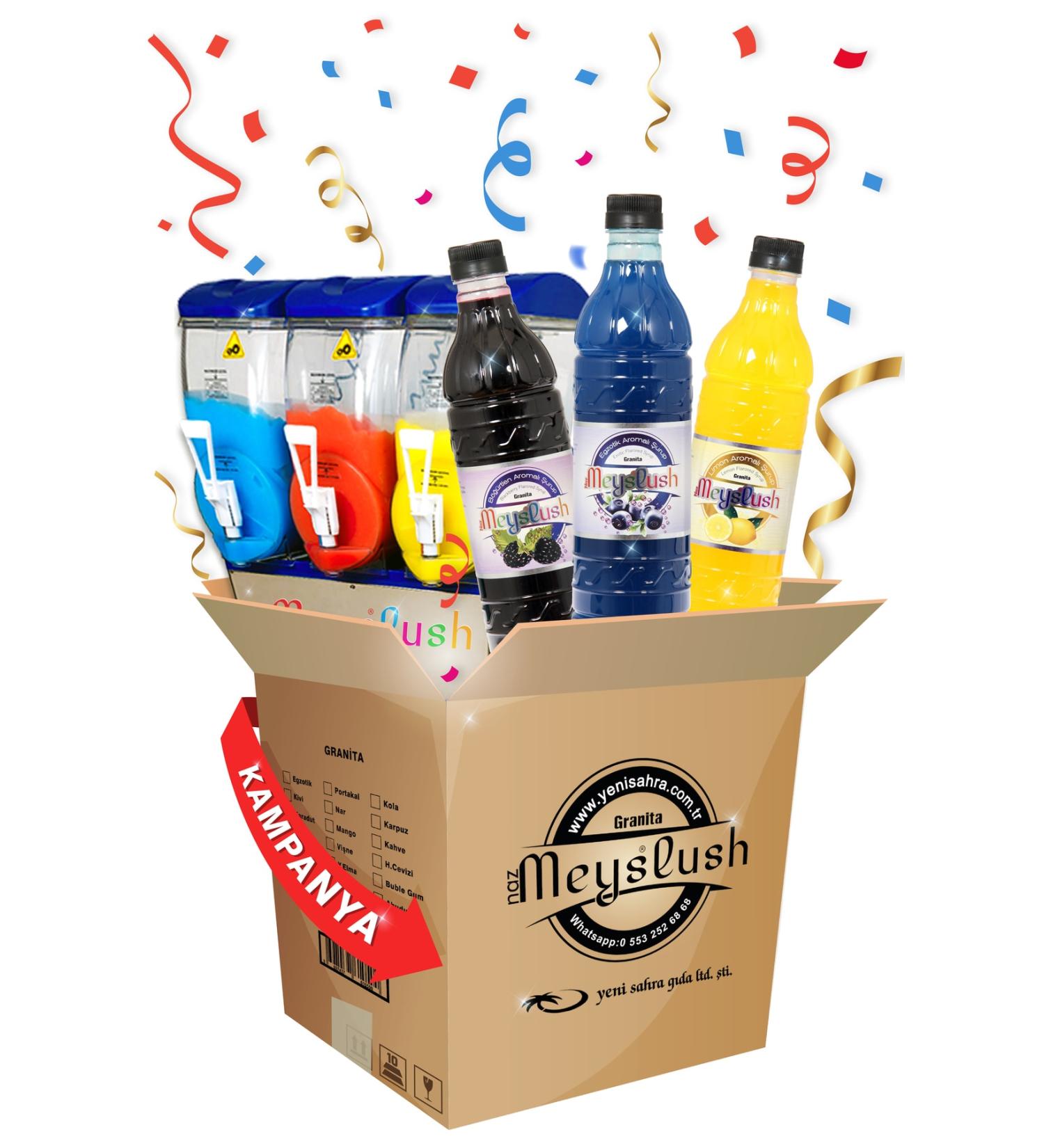 Meyslush (EXOTIC-LEMON-BLACKBERRY) Flavor. Ice Powder Frosting Syrup (ASK A QUESTION FOR 2 DIFFERENT TYPES)