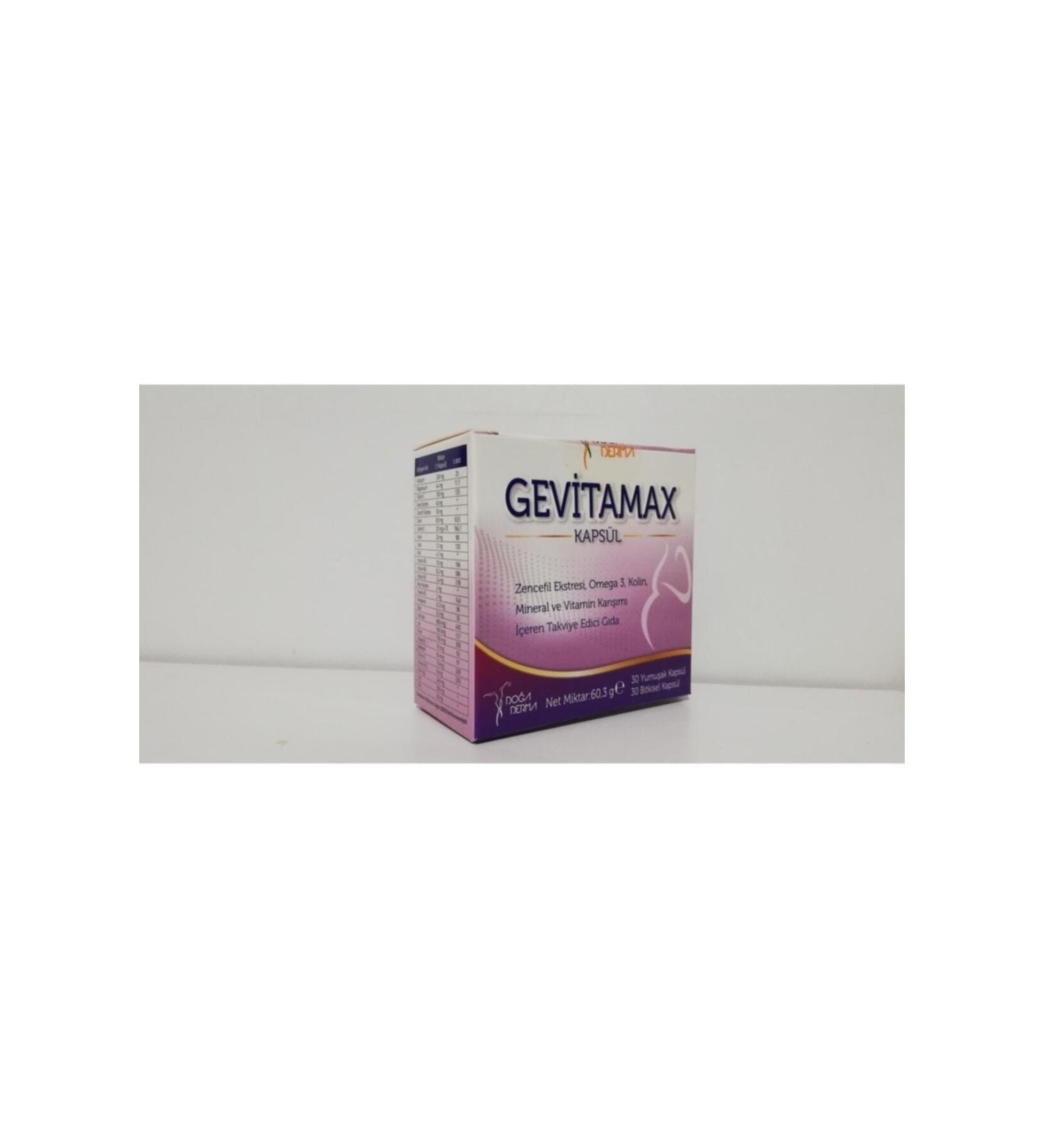 NATURE DERMA Gevitamax 30 Soft & 30 Hard Capsules