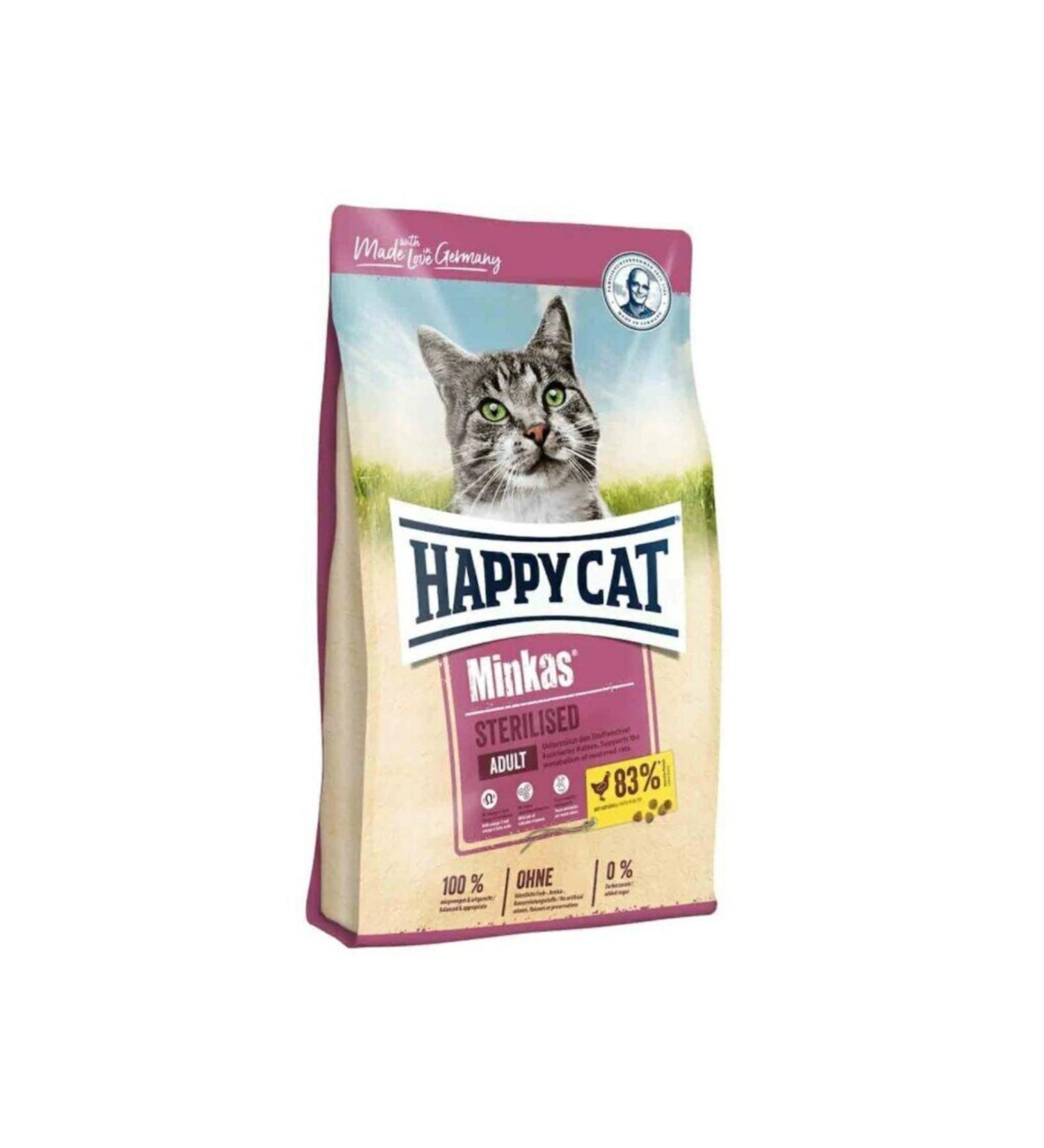 Happy Cat Minkas Sterilized Chicken Neutered Adult Cat Food 10 Kg
