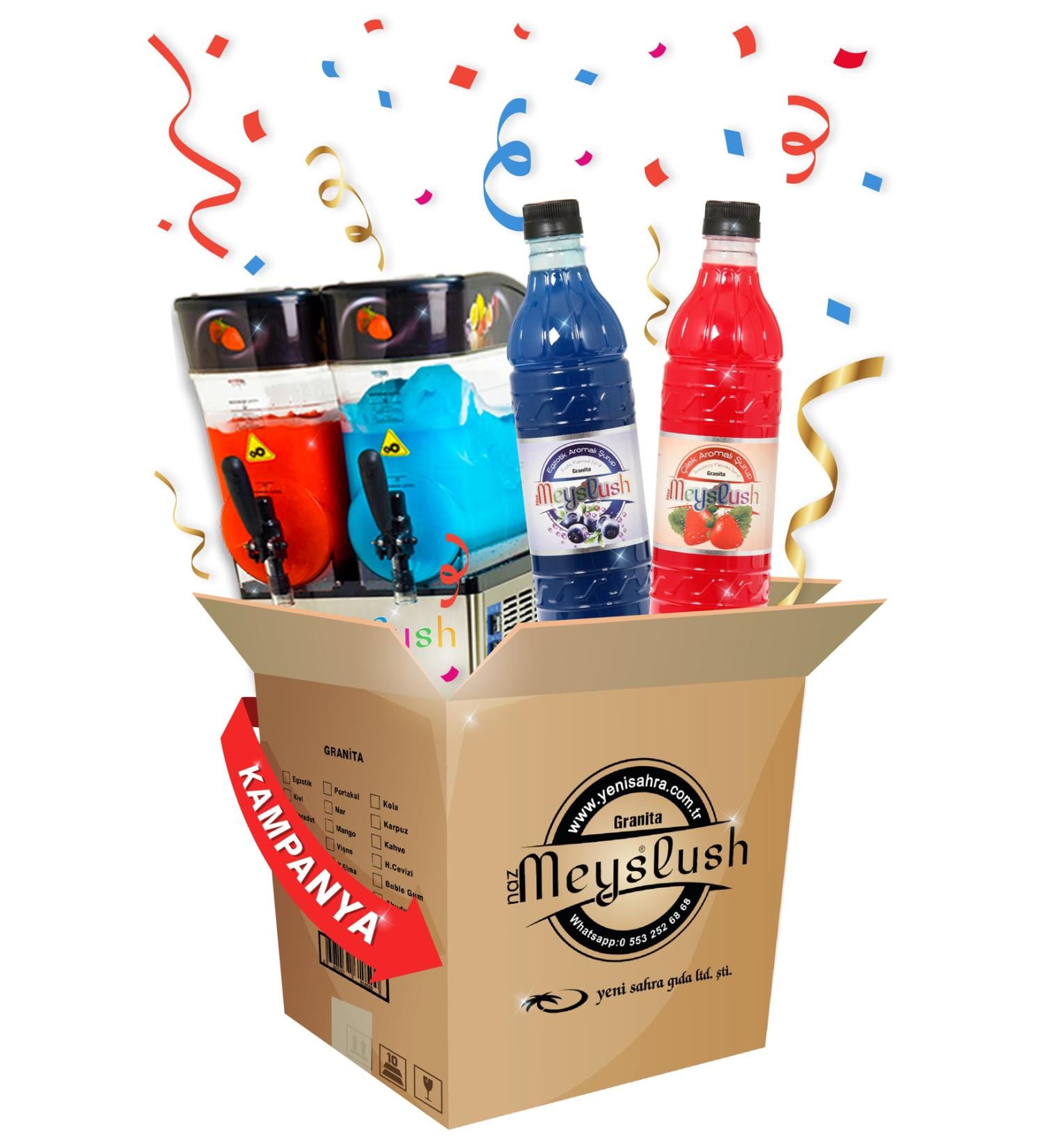 Meyslush (EXOTIC-STRAWBERRY) Flavored Ice Powder Snow Syrup (ASK A QUESTION FOR 2 DIFFERENT TYPES)