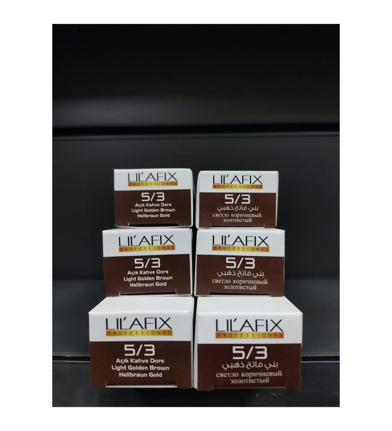 Lilafix Light Brown Dore 5.3 Hair Dye 60mlx6 Pieces keus0506035